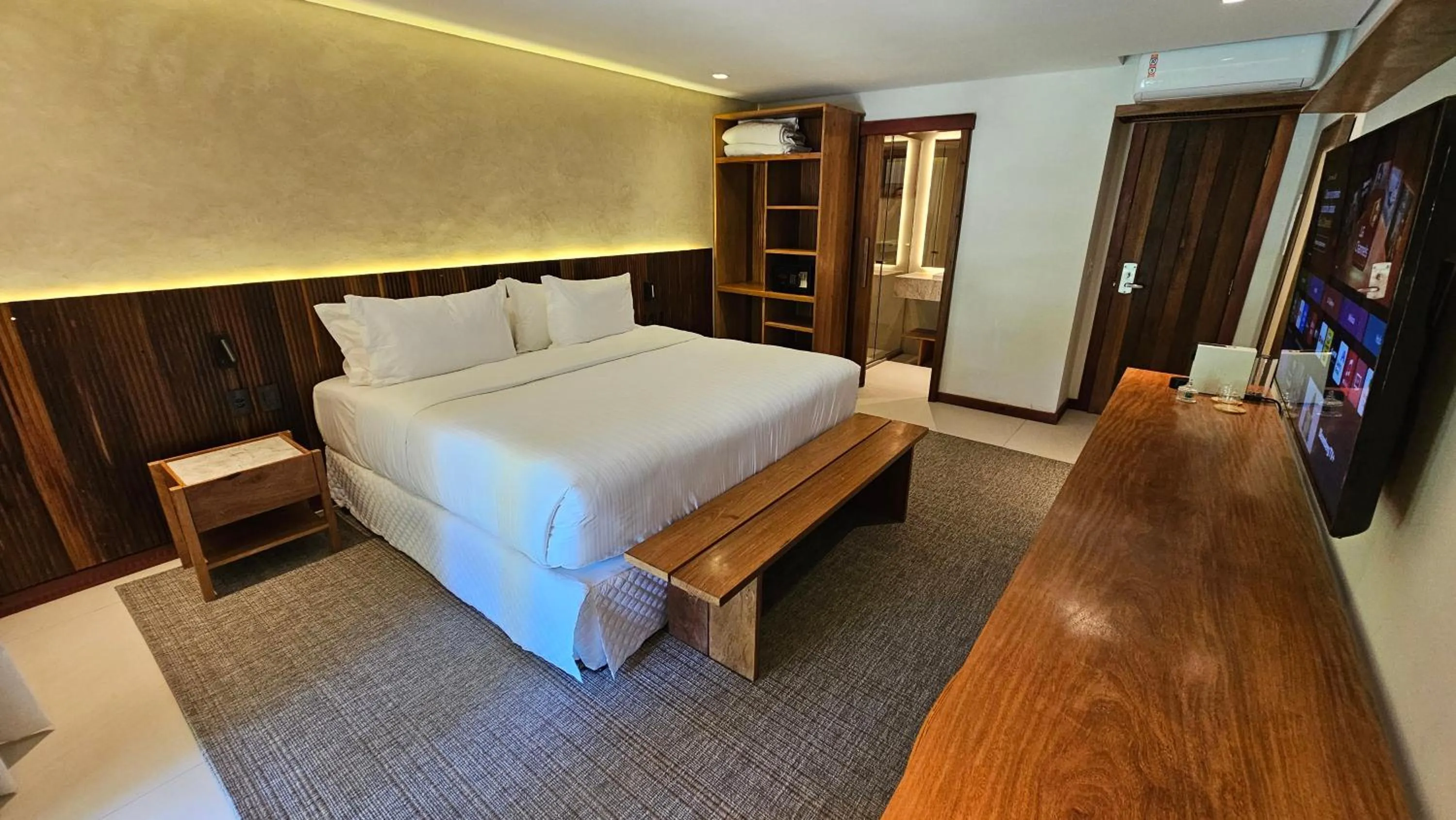 Bed in Pousada Casa do Forte