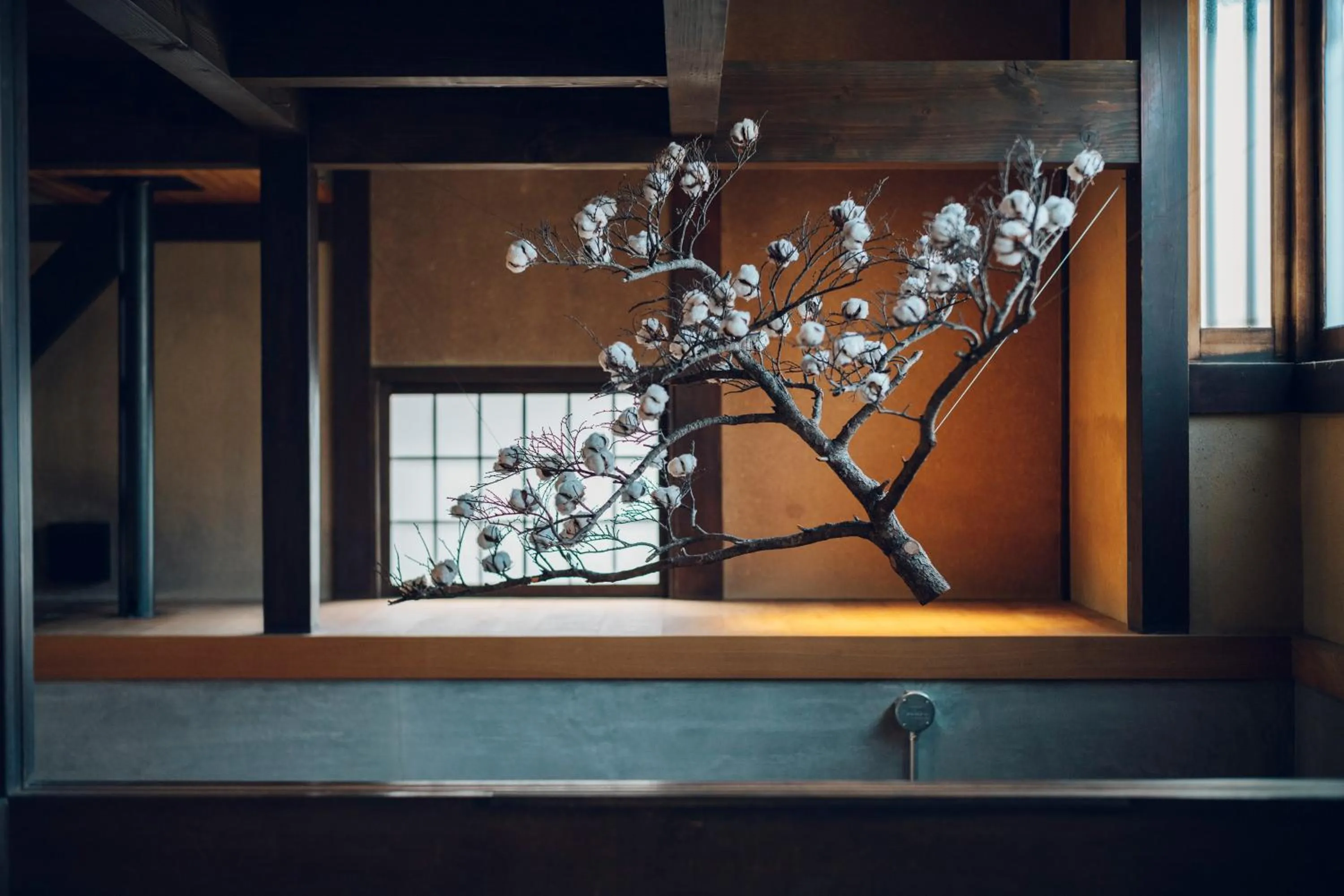 Decorative detail in Tsukihi House Kyoto