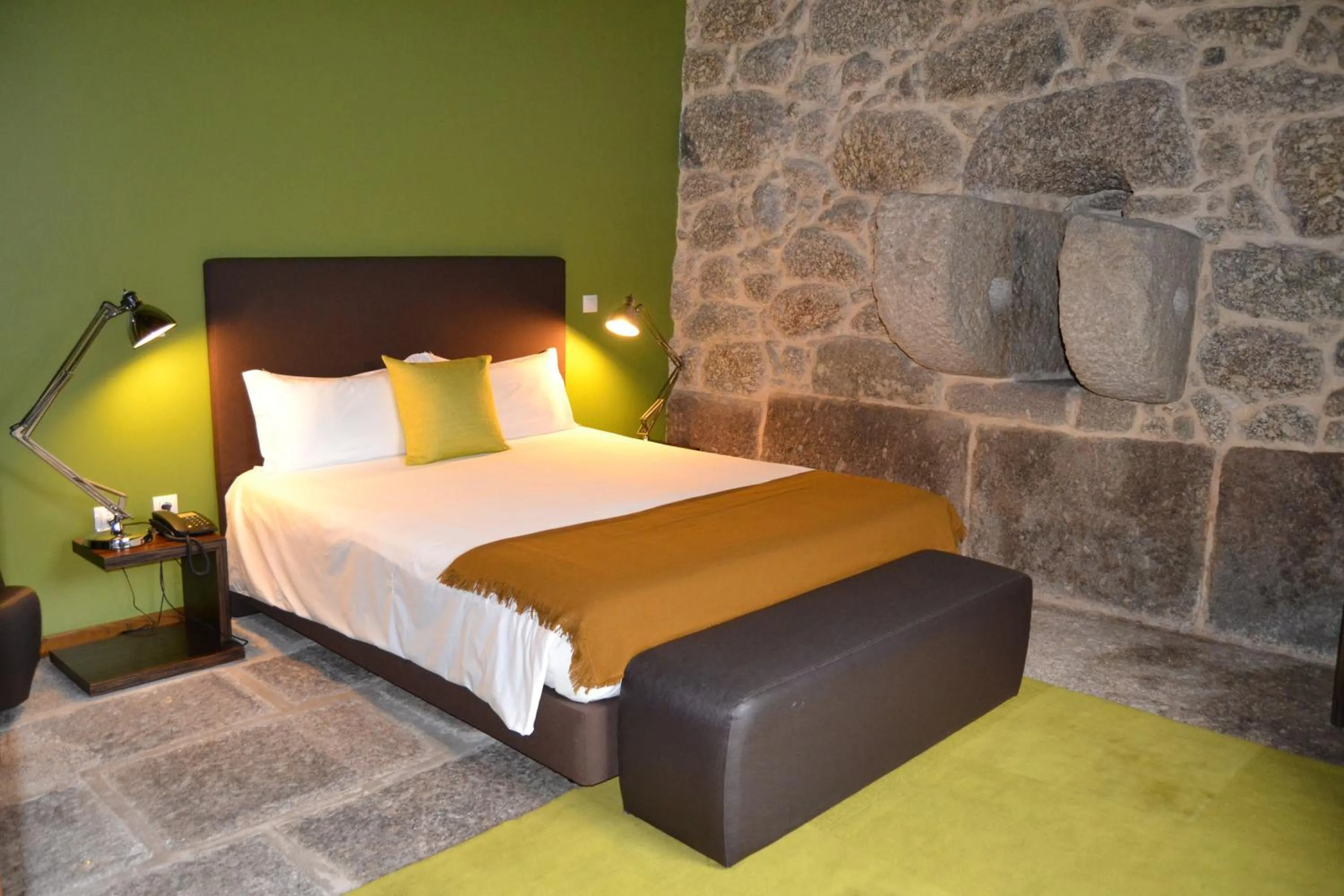 Bed in Quinta do Medronheiro Hotel Rural