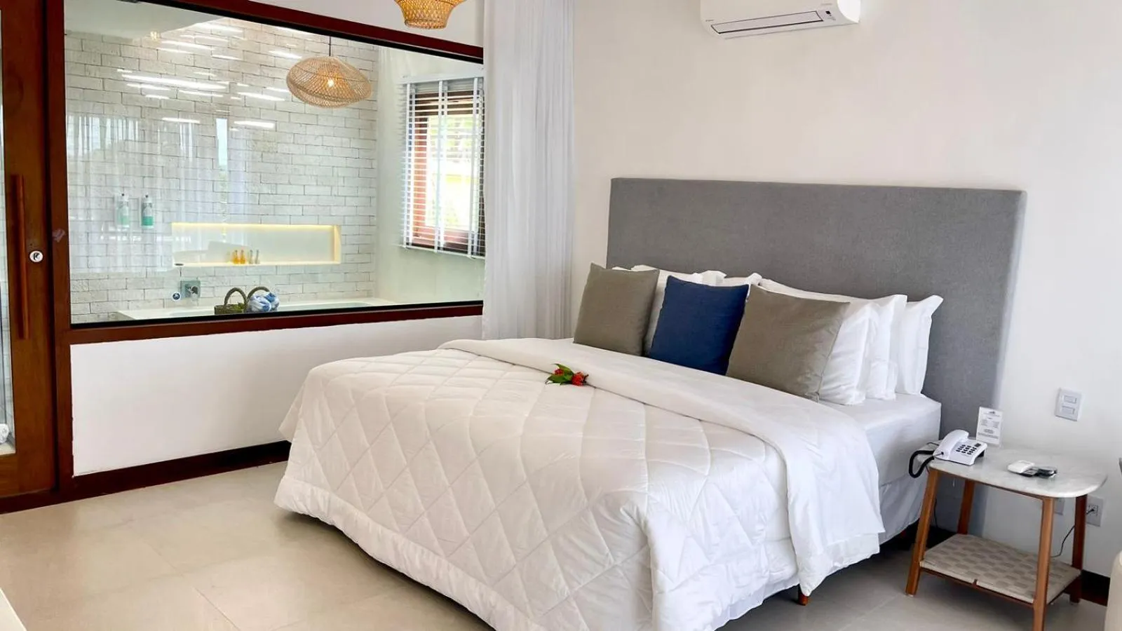 Bedroom, Bed in Pipa Lagoa Hotel