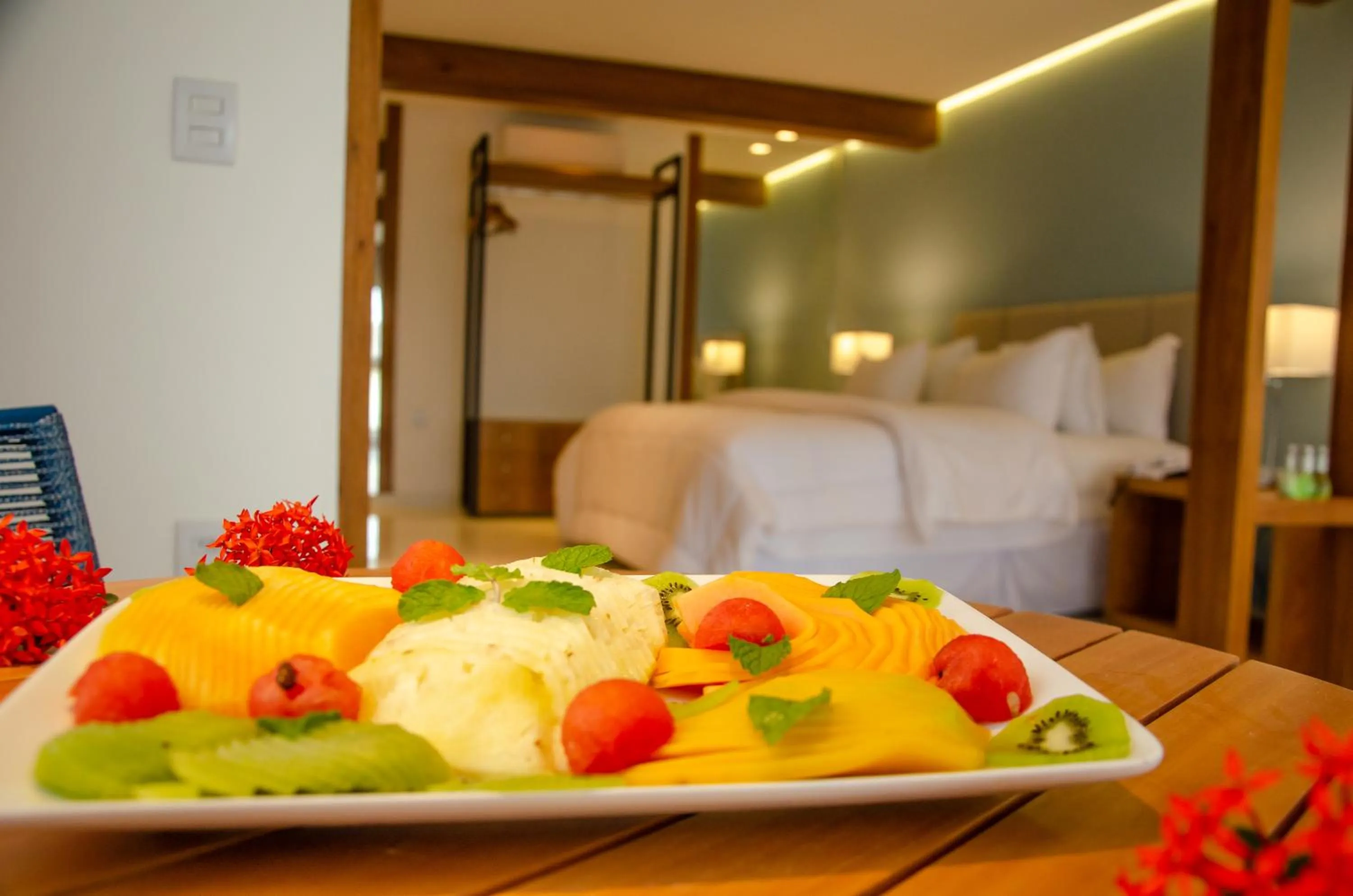 Food, Bed in Pipa Lagoa Hotel