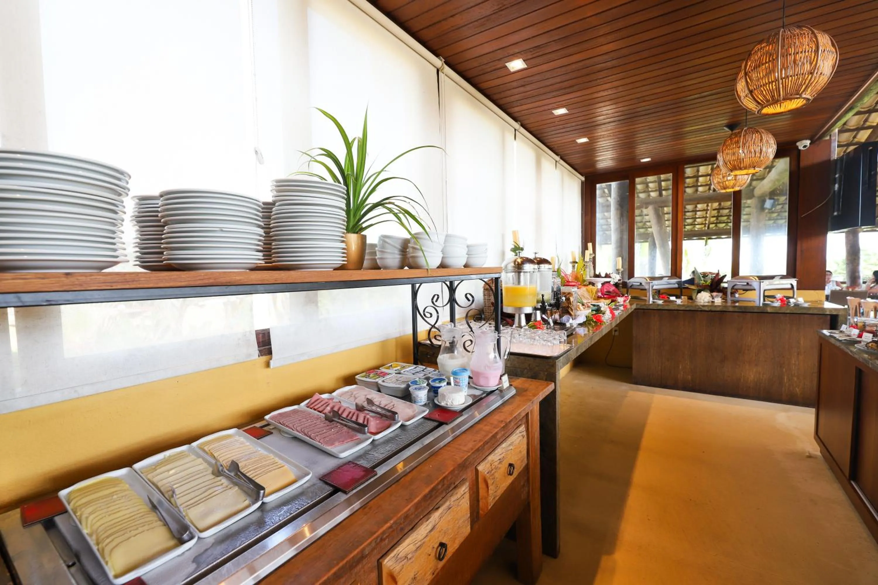 Buffet breakfast in Pipa Lagoa Hotel