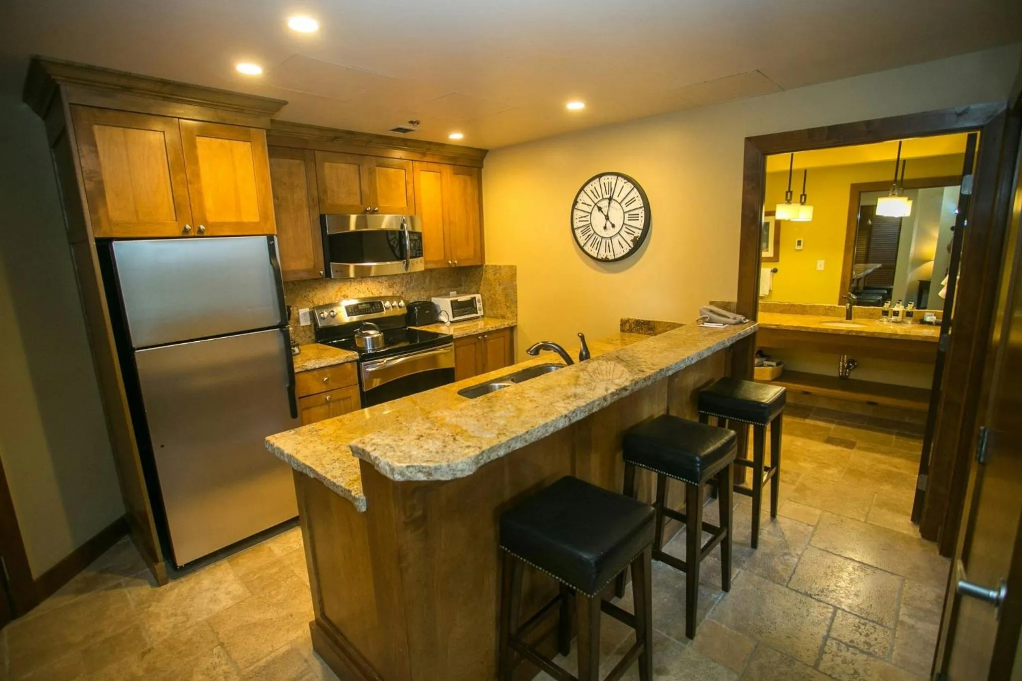 Communal kitchen in Sundial Lodge, Park City - Canyons Village by Vail Resorts