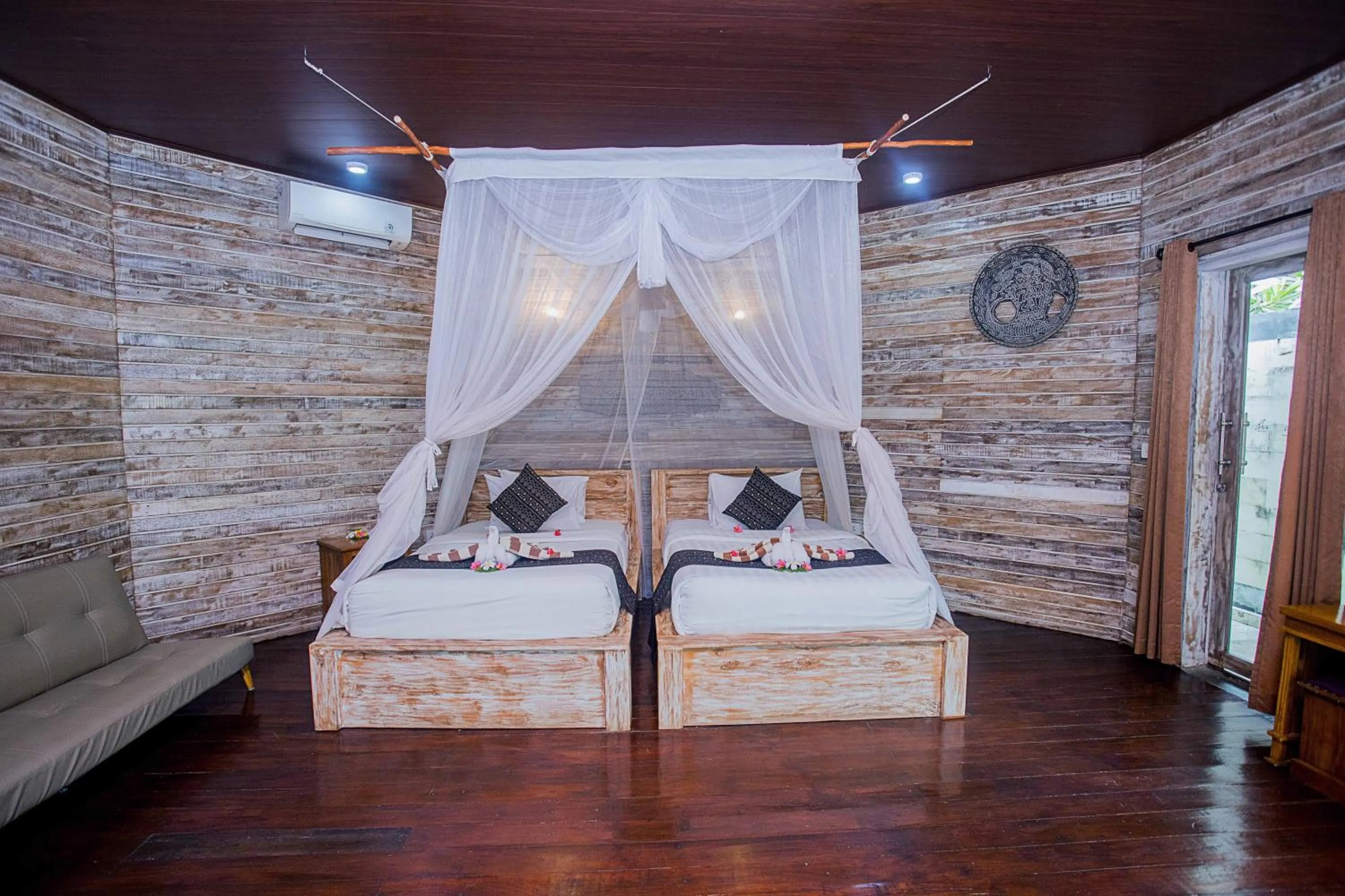 Bed in Sanghyang Bay Villas