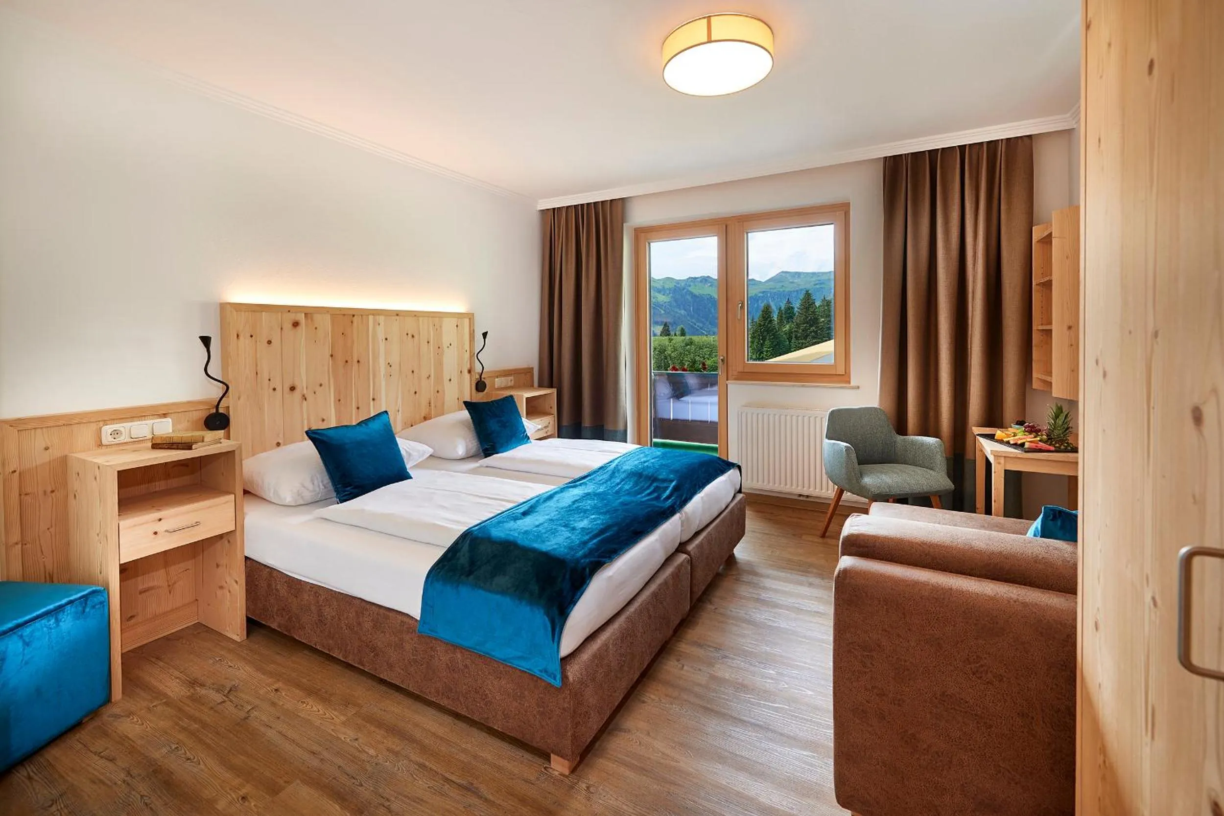 Mountain view, Bed in AlpenOase Sonnhof