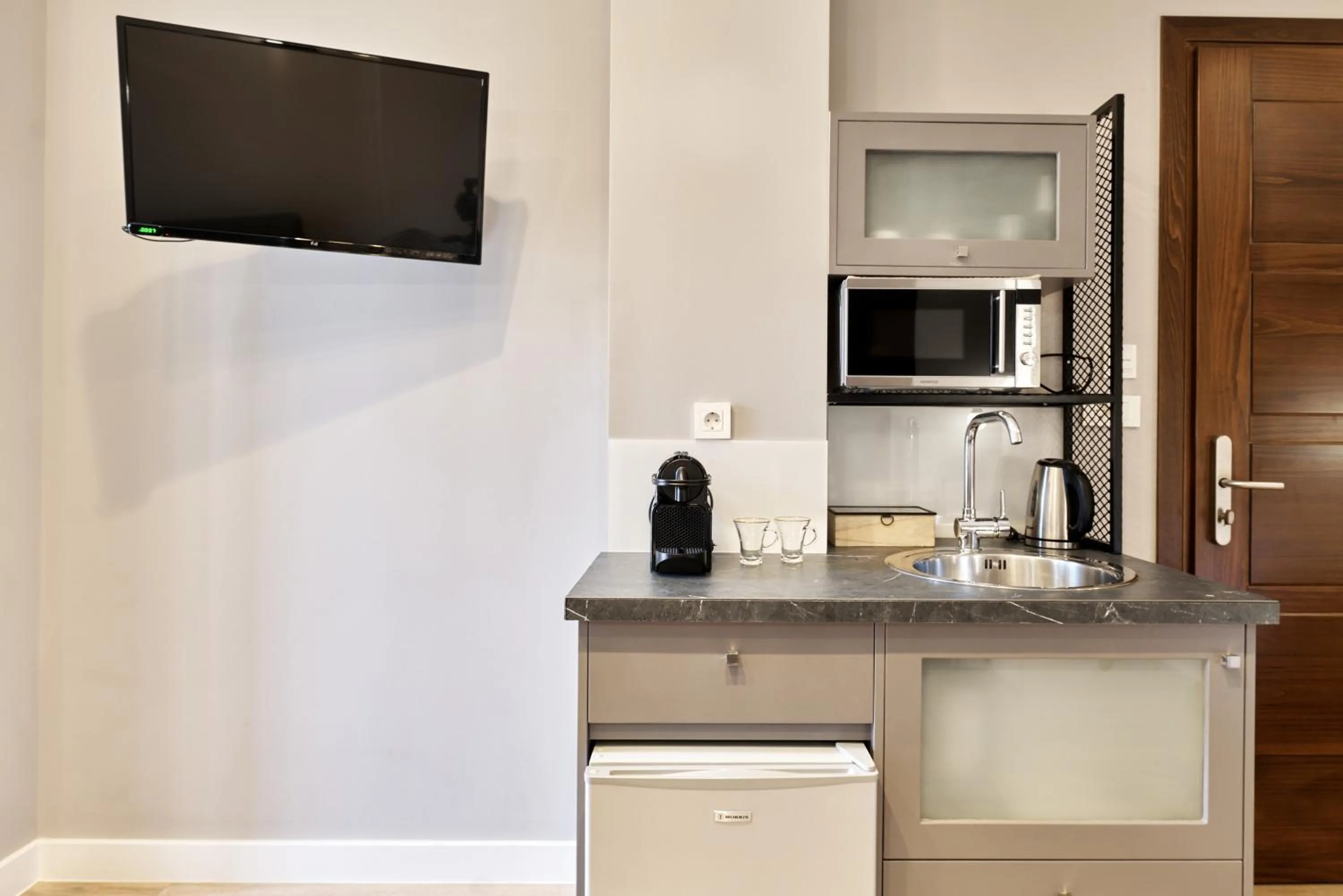 Kitchen or kitchenette in Nival Luxury Suites