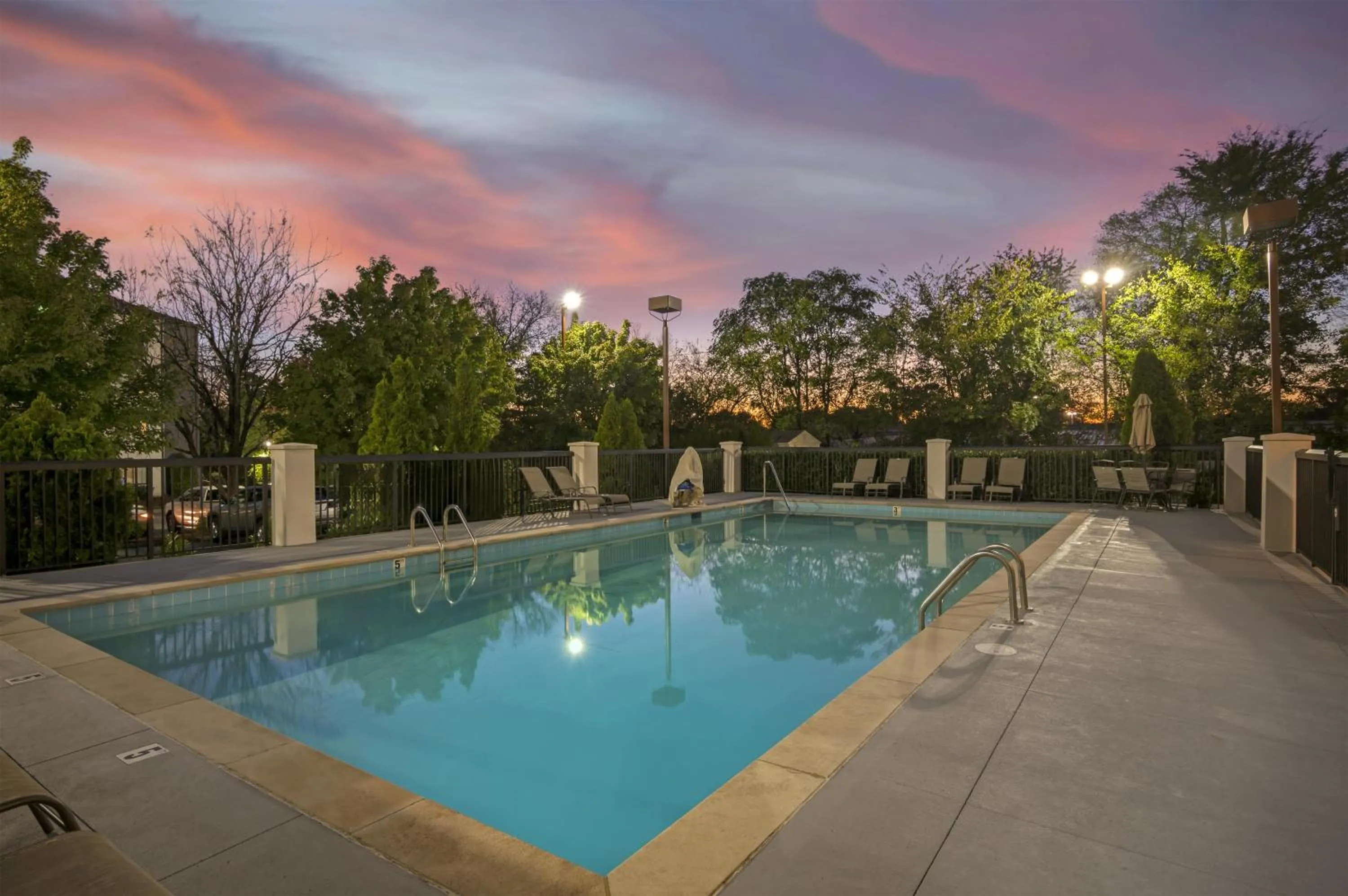 Pool view in Best Western Suites near Opryland