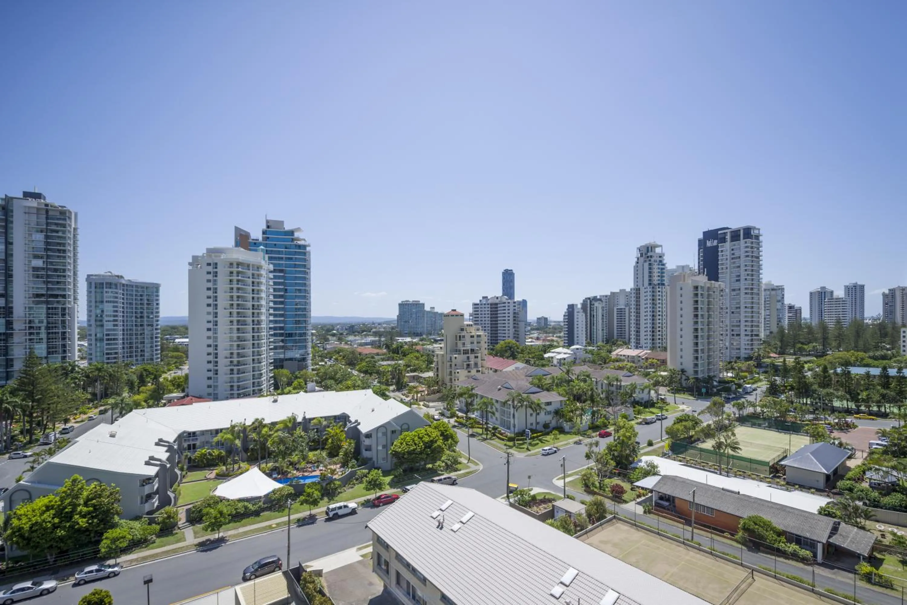 City view in Sunbird Beach Resort Gold Coast