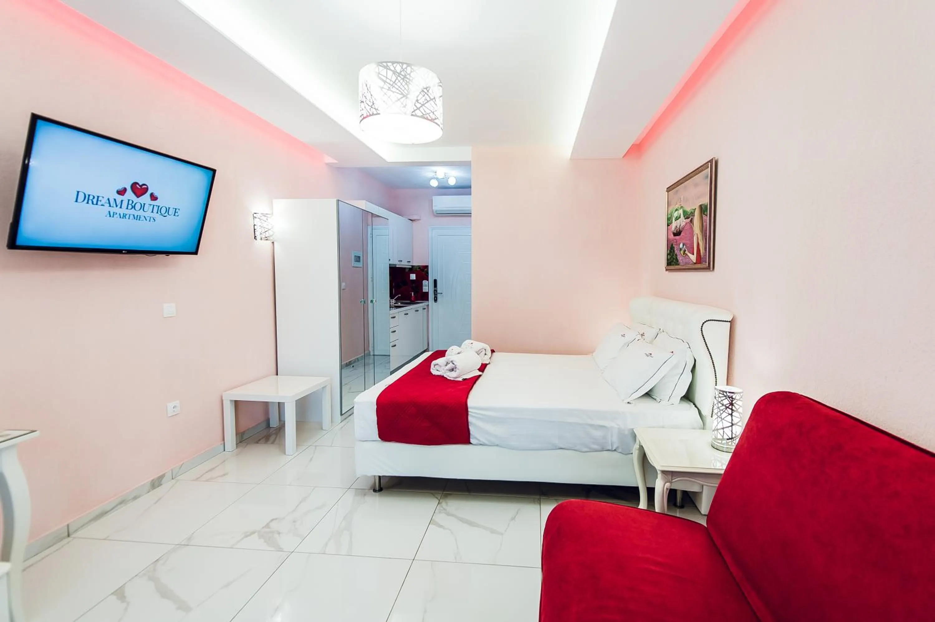 Bed in Dream Boutique Apartments