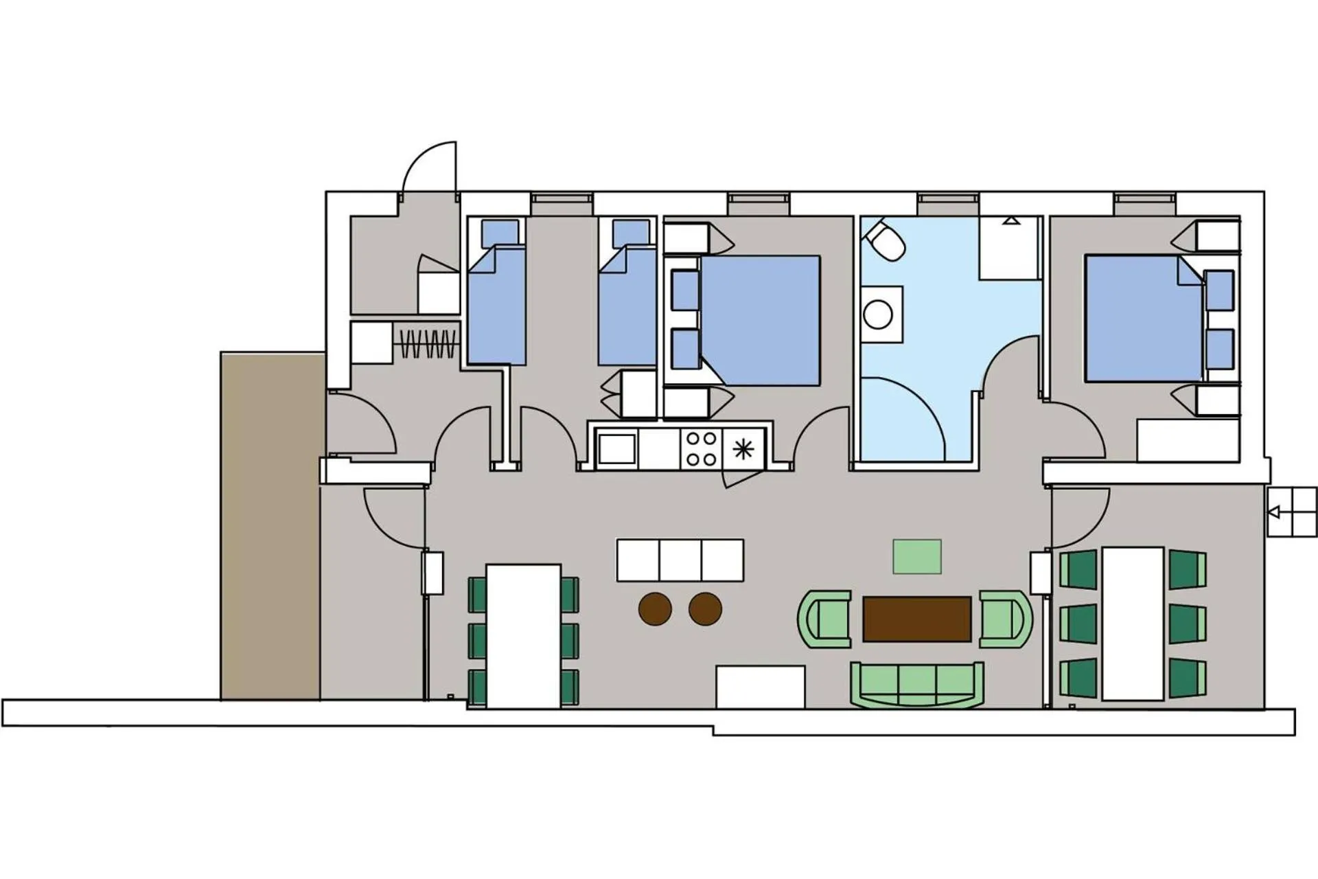 Floor plan in Lalandia Billund
