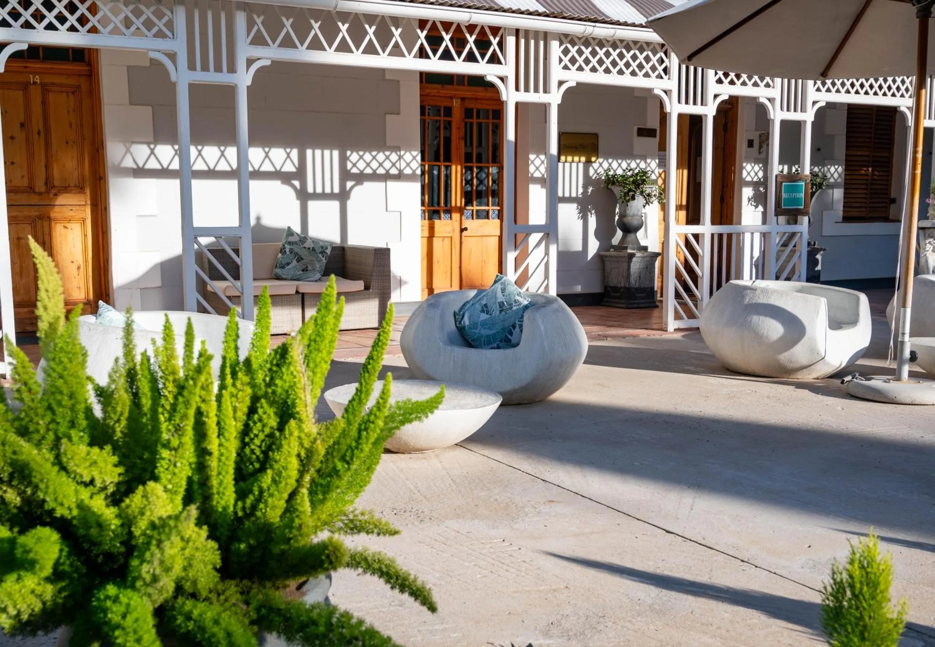 Patio in De Denne Country Guest House