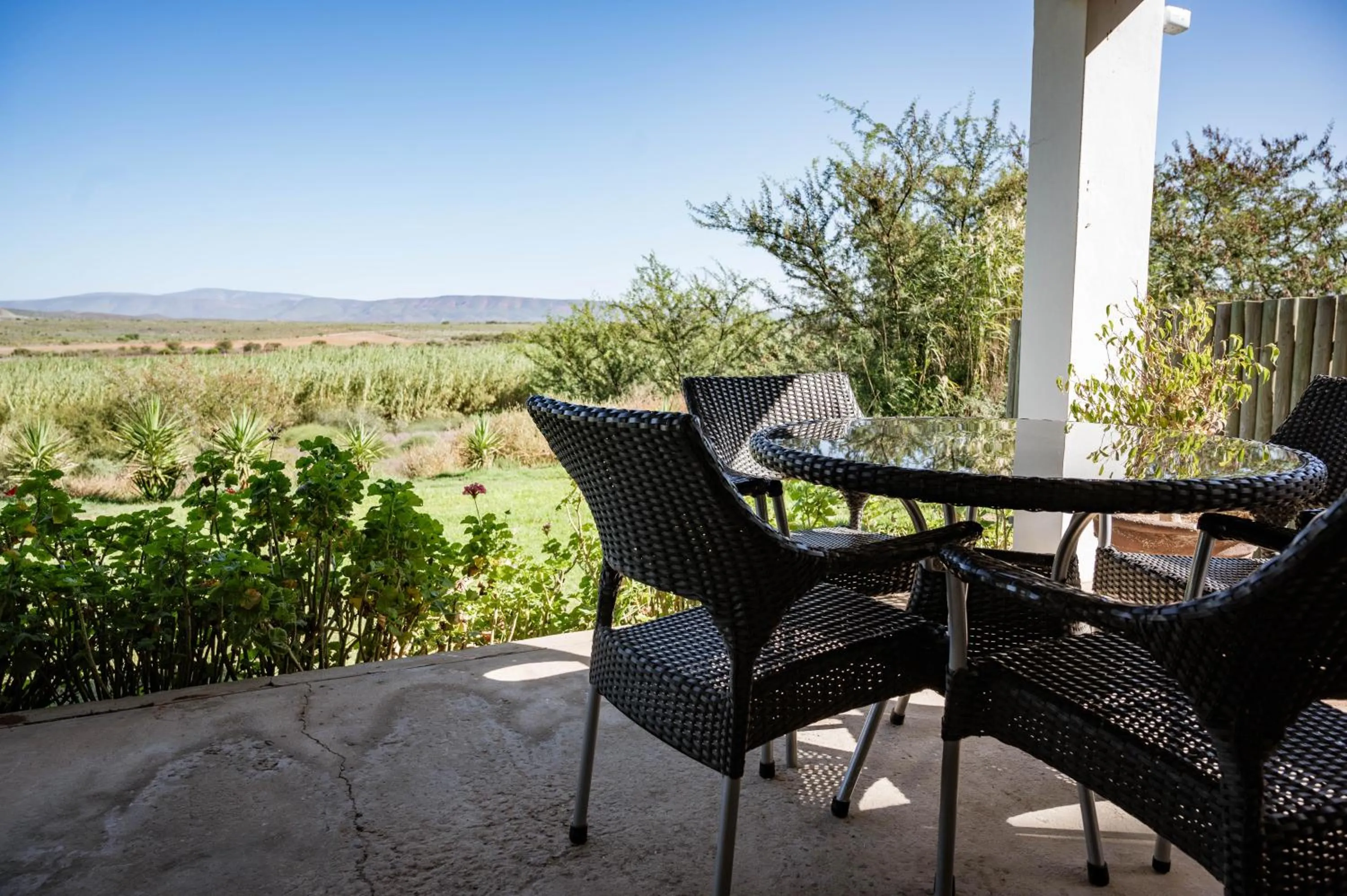 Patio in De Denne Country Guest House