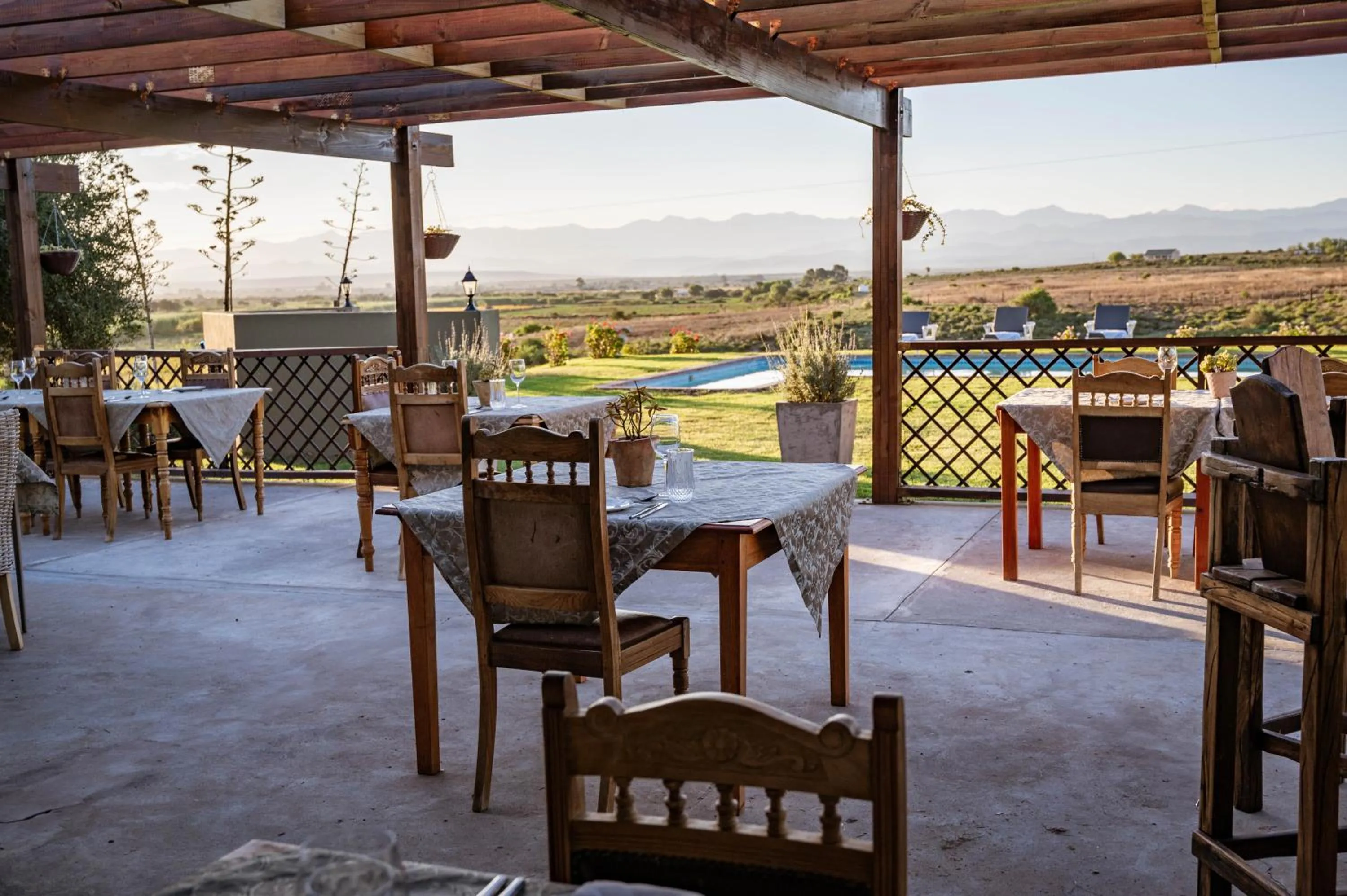 Patio in De Denne Country Guest House