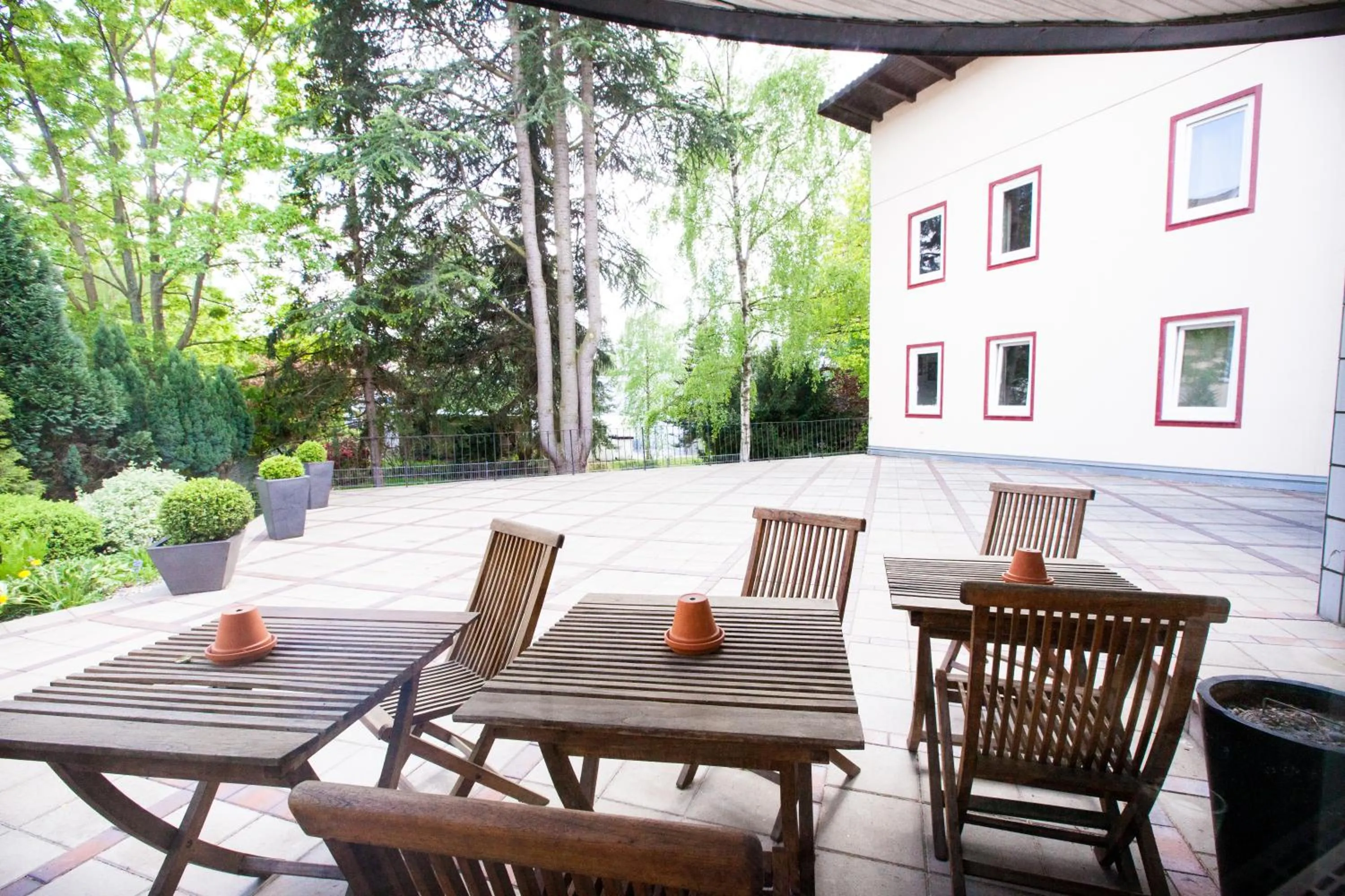 Patio in Arcade Hotel & Hostel Hamburg