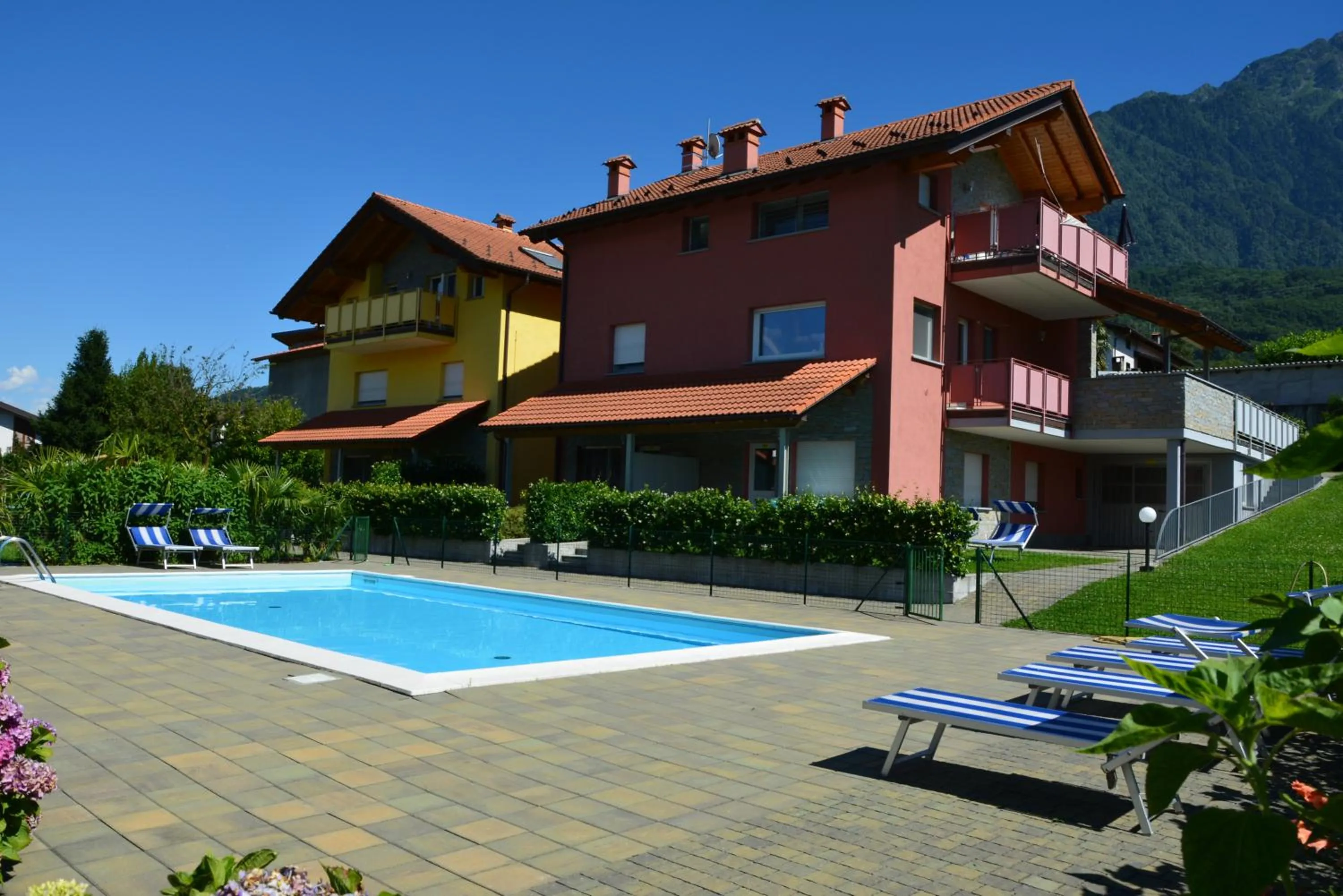 Pool view in Residence Girasole Casa Rossa A