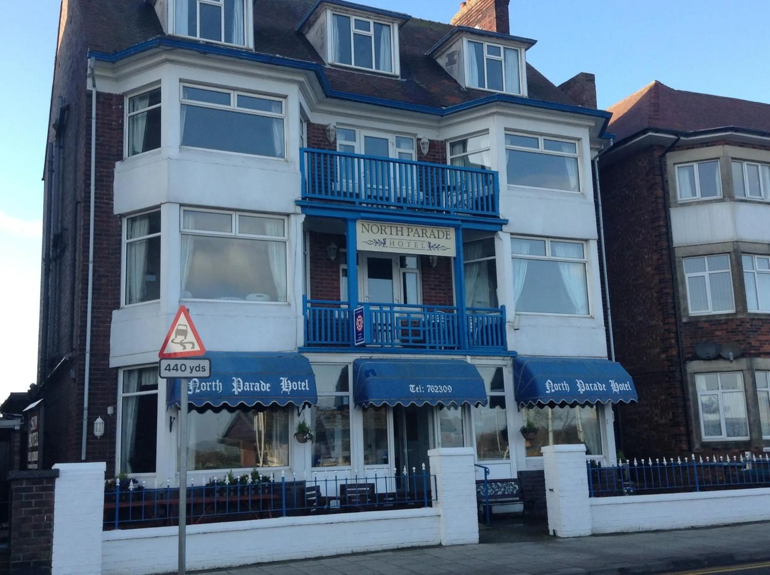Facade/entrance in North Parade Seafront Accommodation