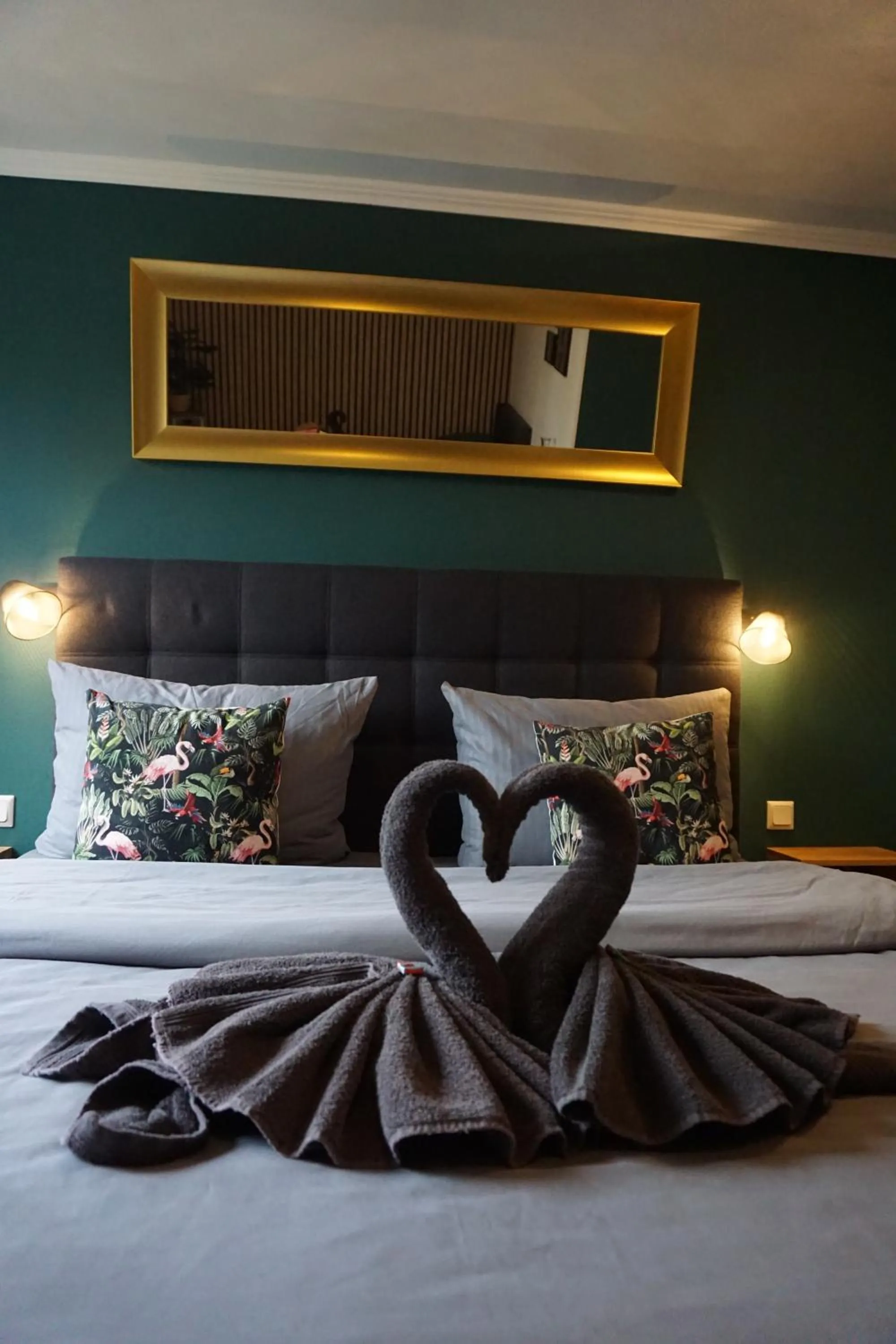 Bed in Hotel Groote Engel