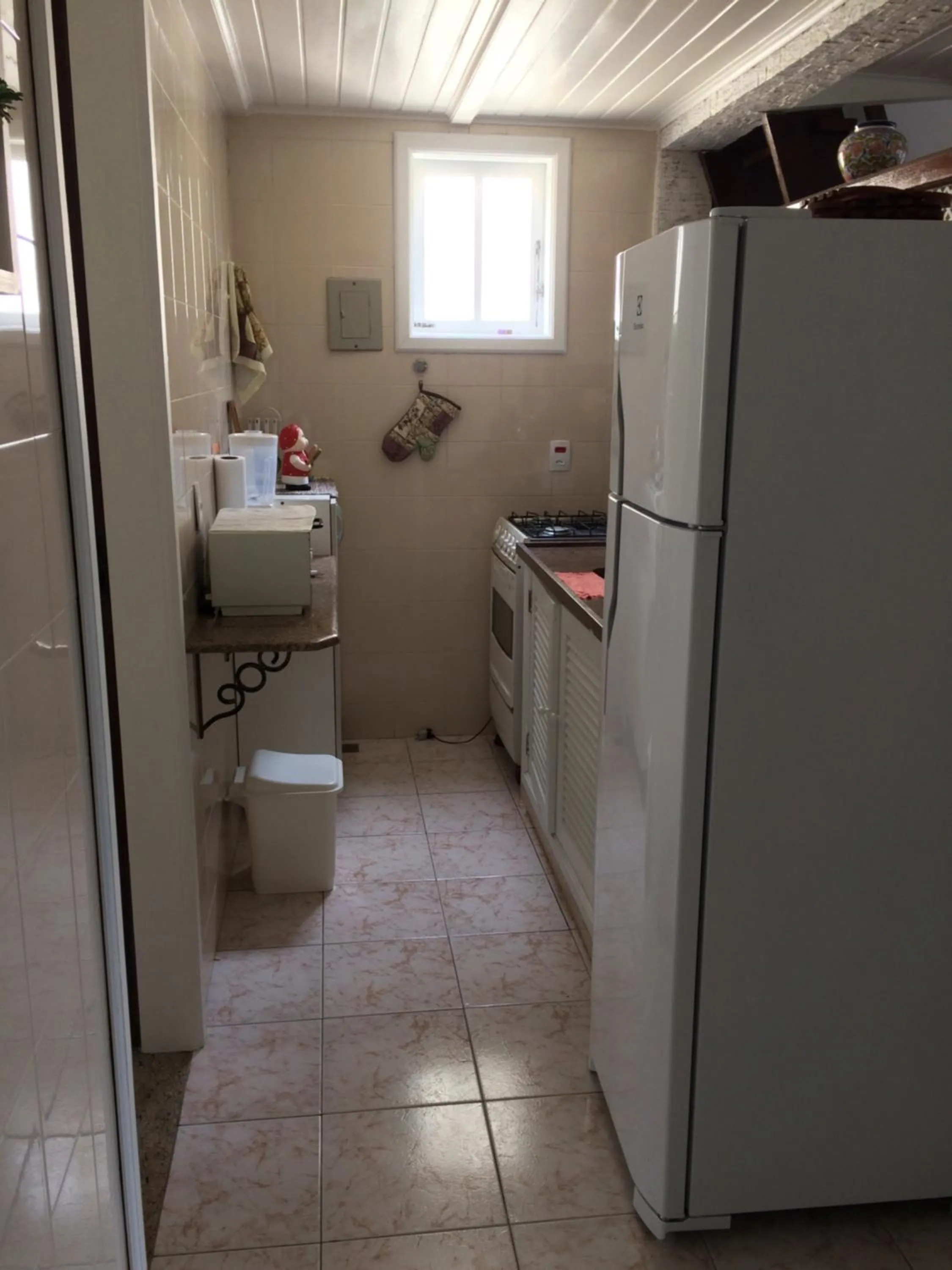 Kitchen or kitchenette in Apart hotel a 150m da praia de Geribá