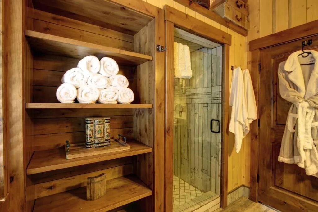 Shower in Carriage House On The Stream Sundance, Utah