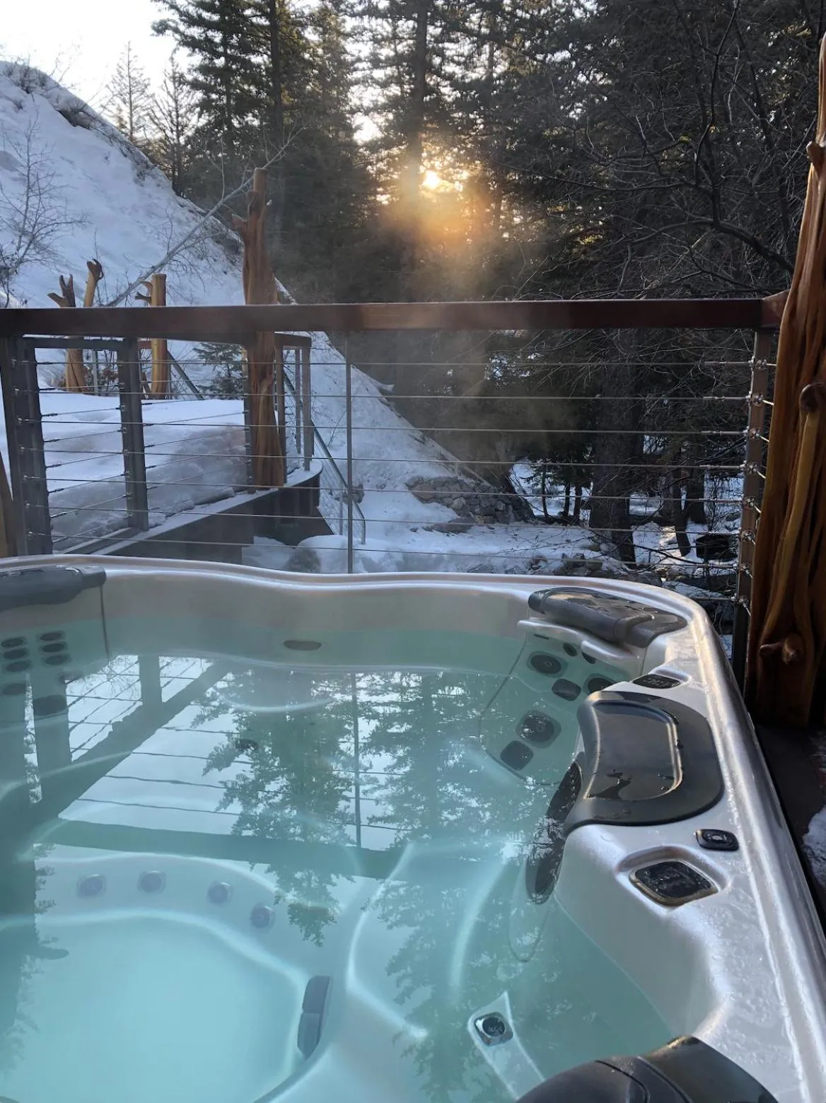 Hot Tub in Carriage House On The Stream Sundance, Utah