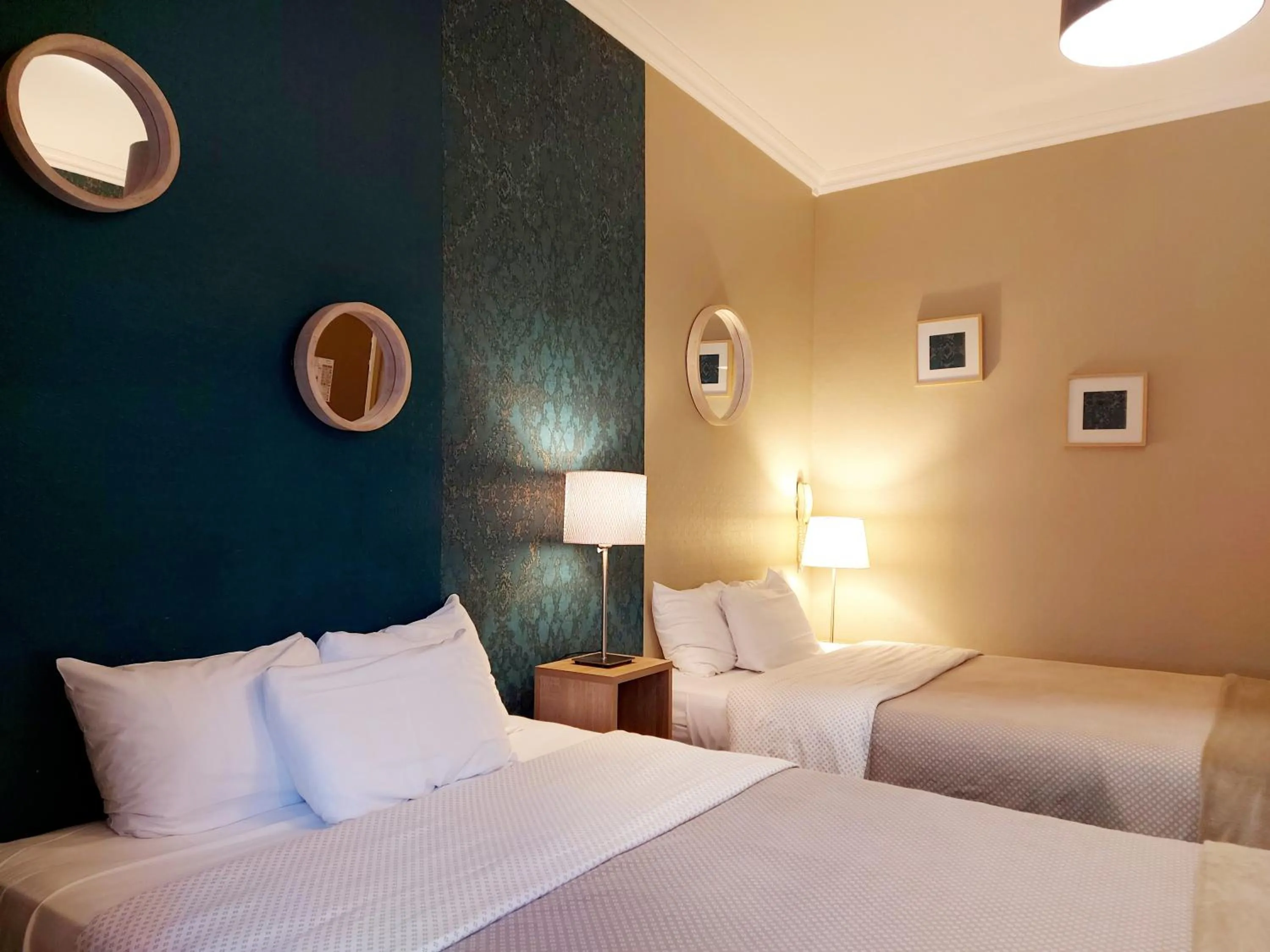 Decorative detail, Bed in Hotel Mondial