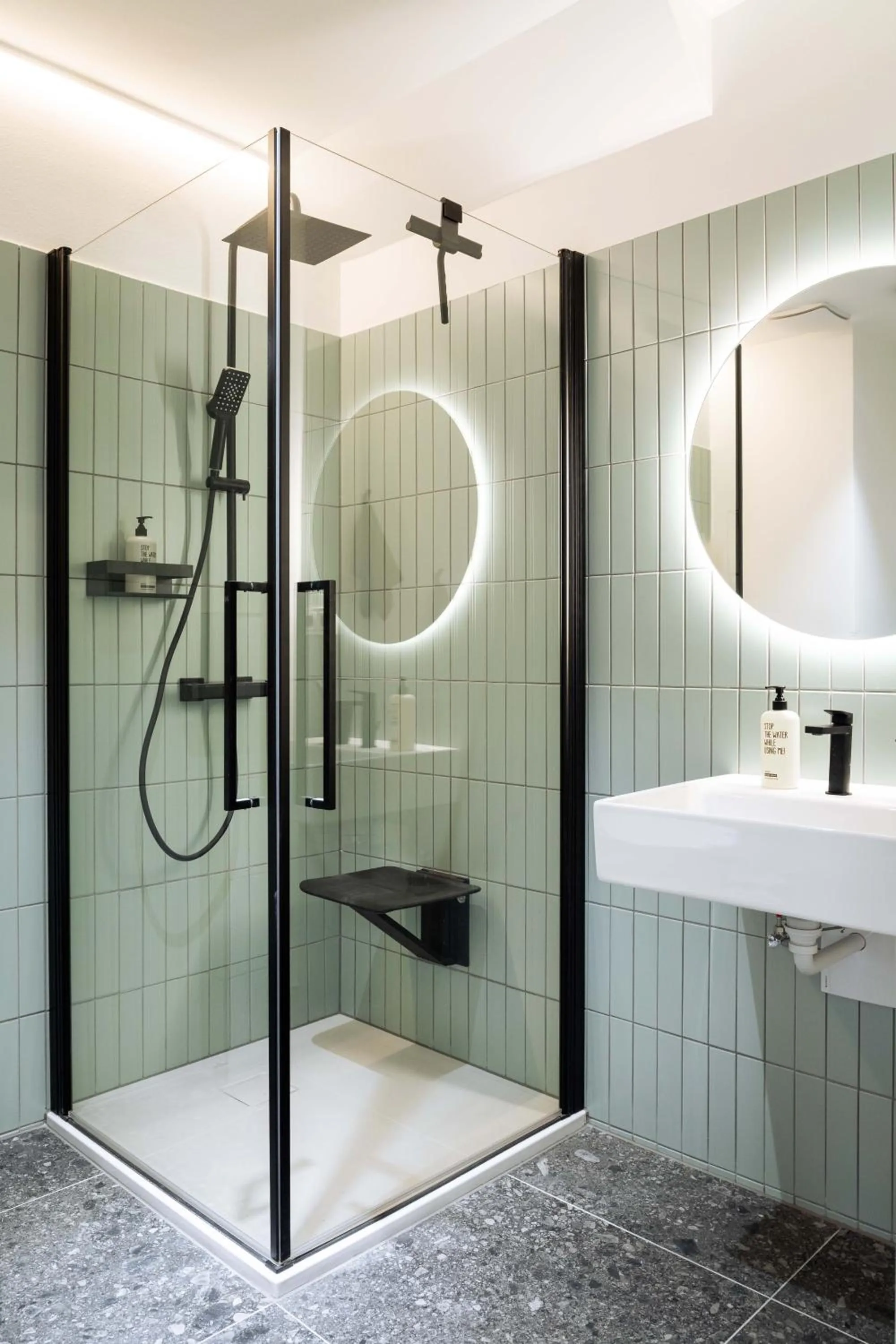 Shower in Urban Jungle Apartments