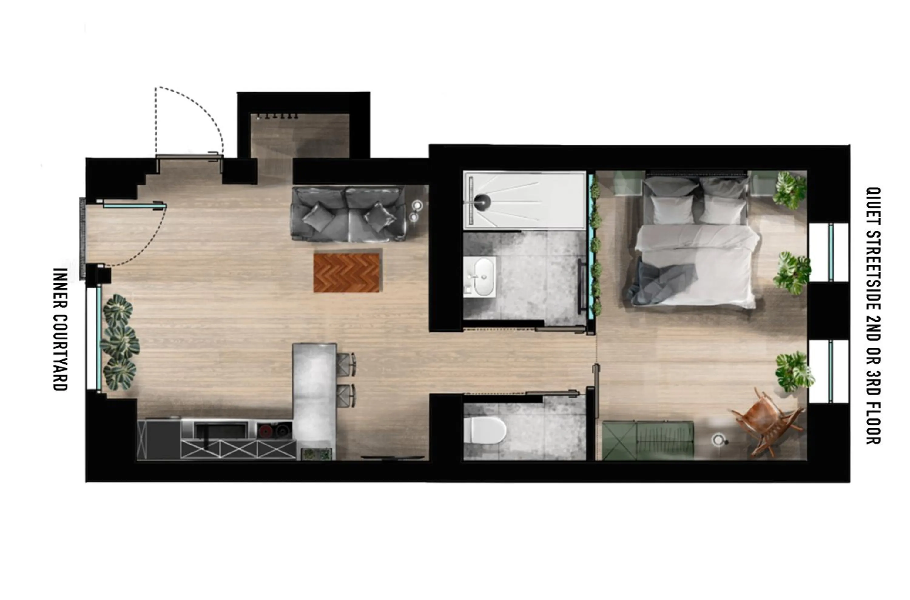 Floor plan in Urban Jungle Apartments