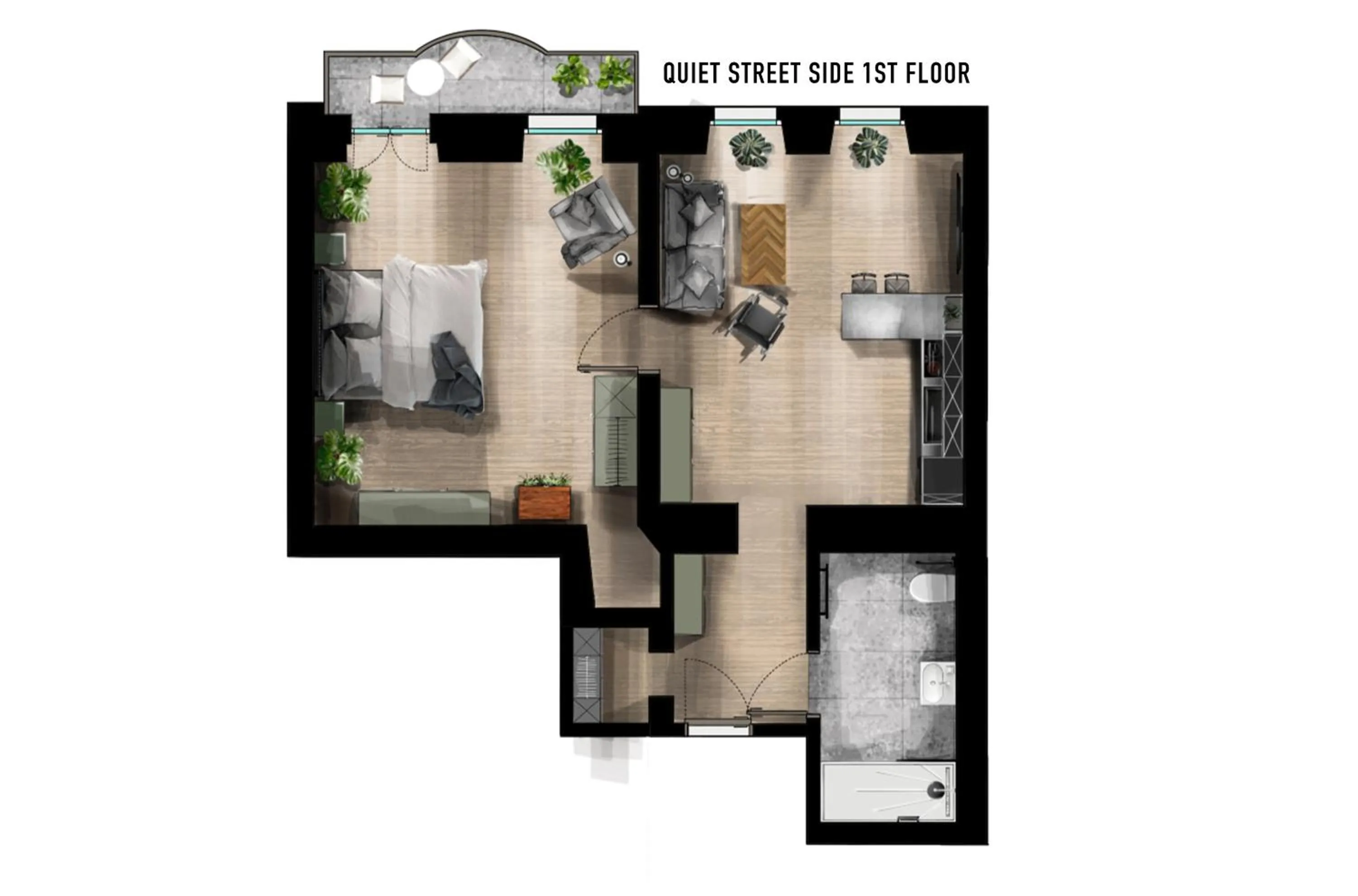 Floor plan in Urban Jungle Apartments