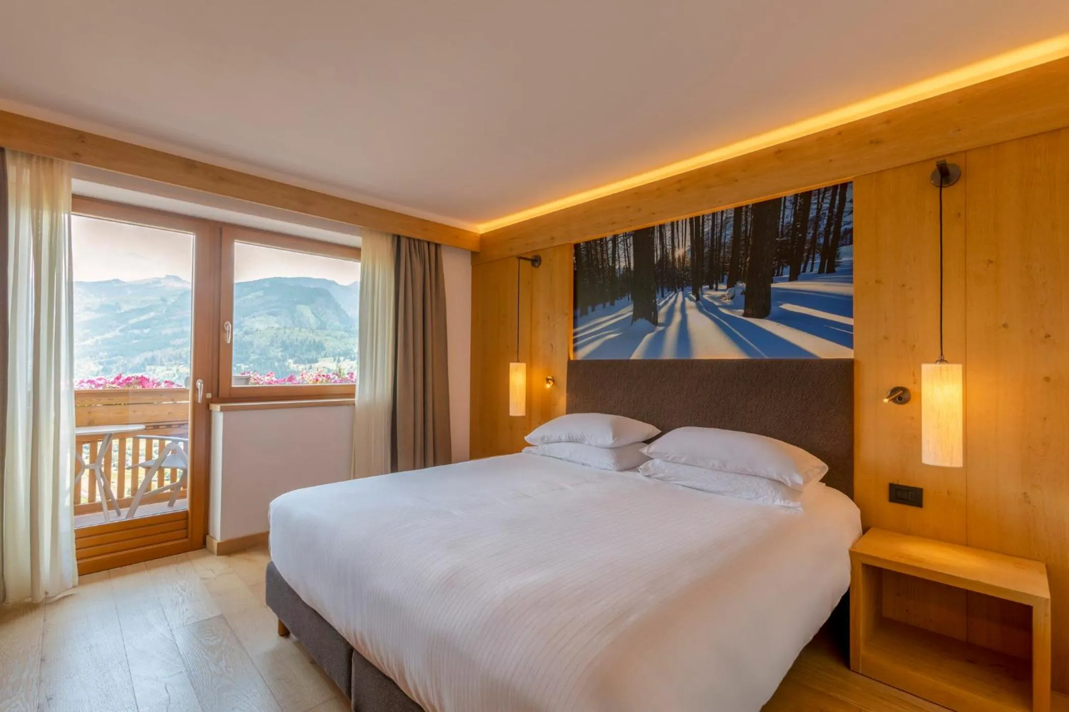 Bed in Hotel Lagorai Resort & Spa