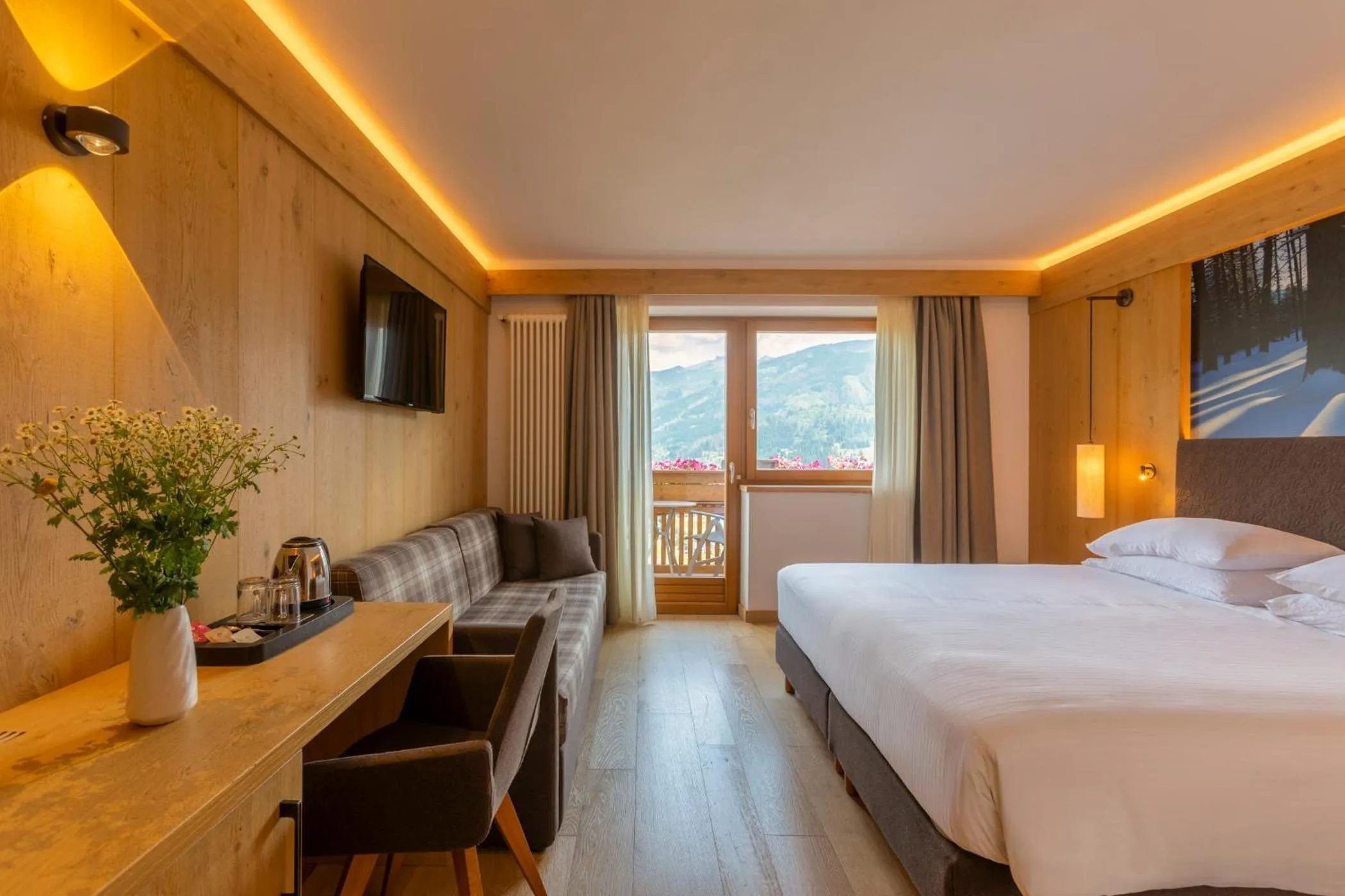 Bed in Hotel Lagorai Resort & Spa