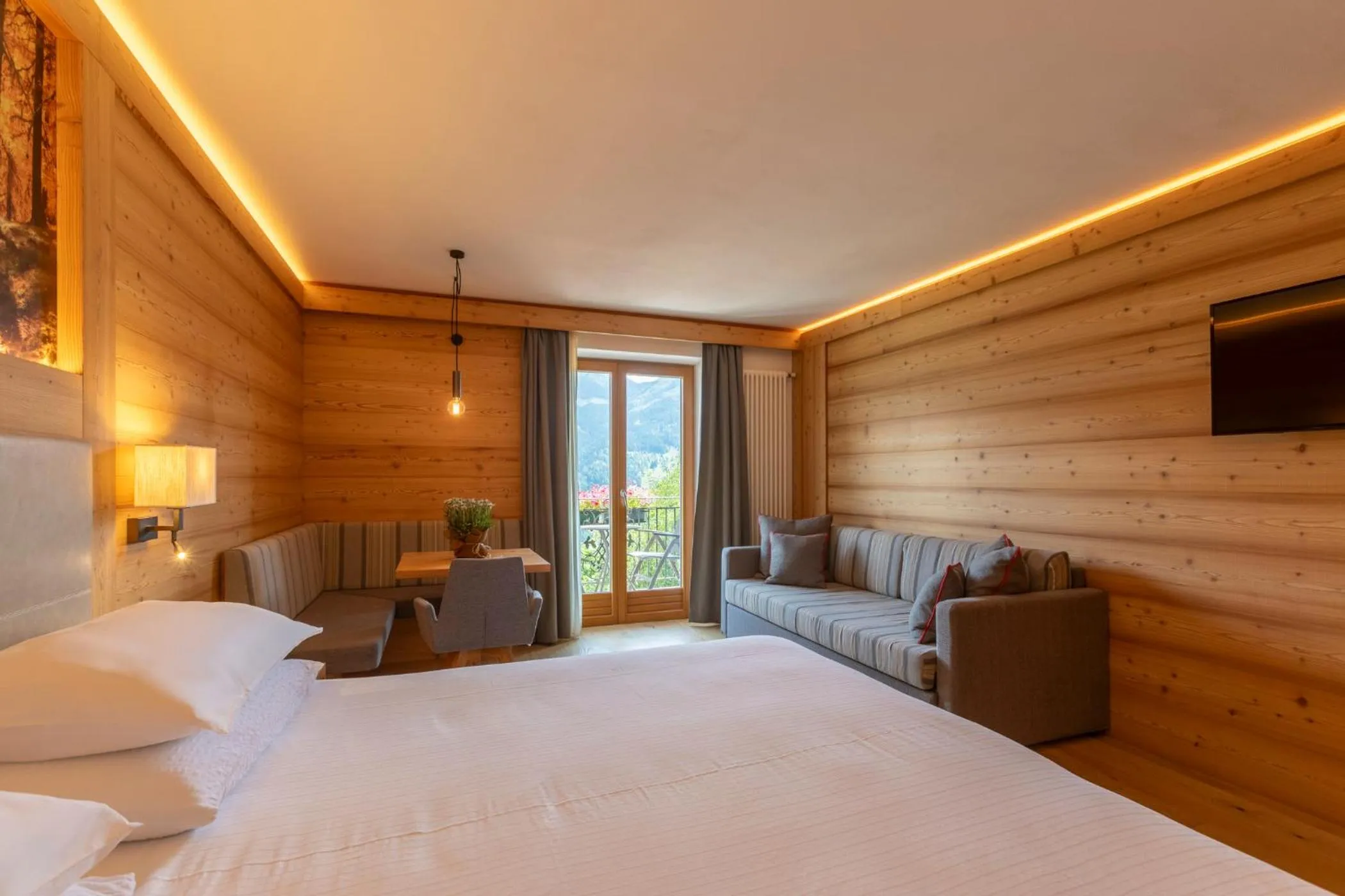 Bed in Hotel Lagorai Resort & Spa