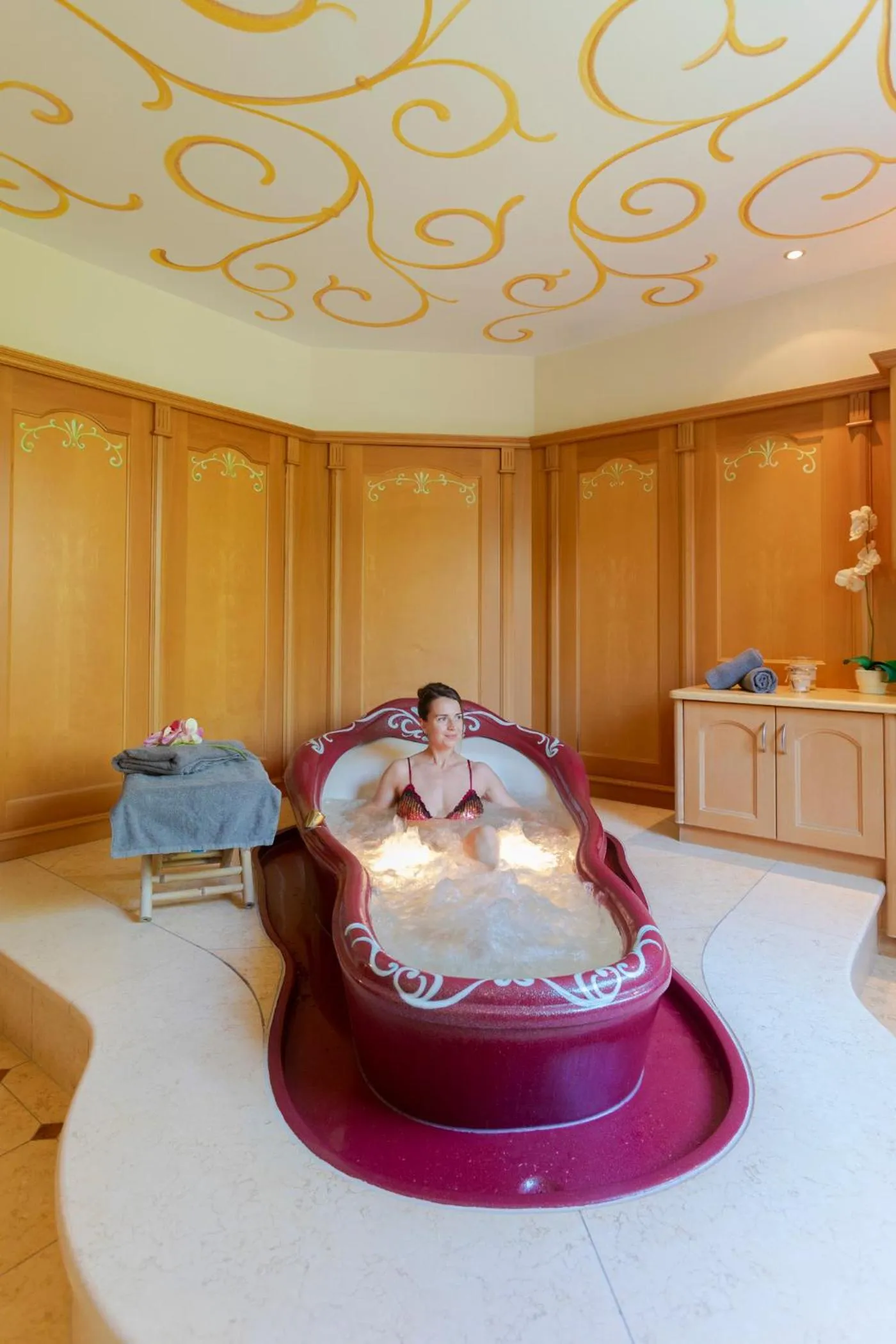 Bed in Hotel Lagorai Resort & Spa