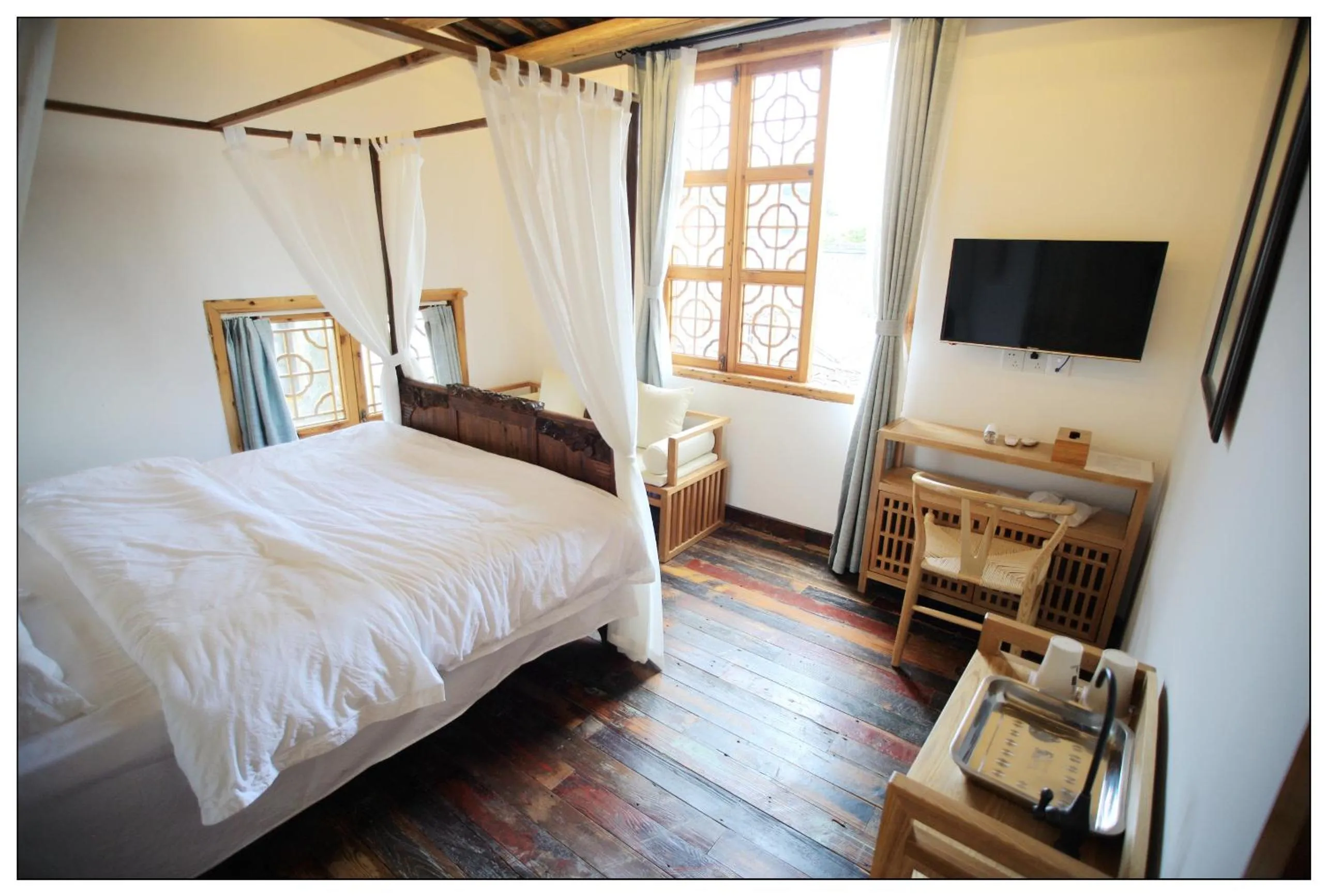 Photo of the whole room, Bed in Tongli Begonia Flowers Guesthouse