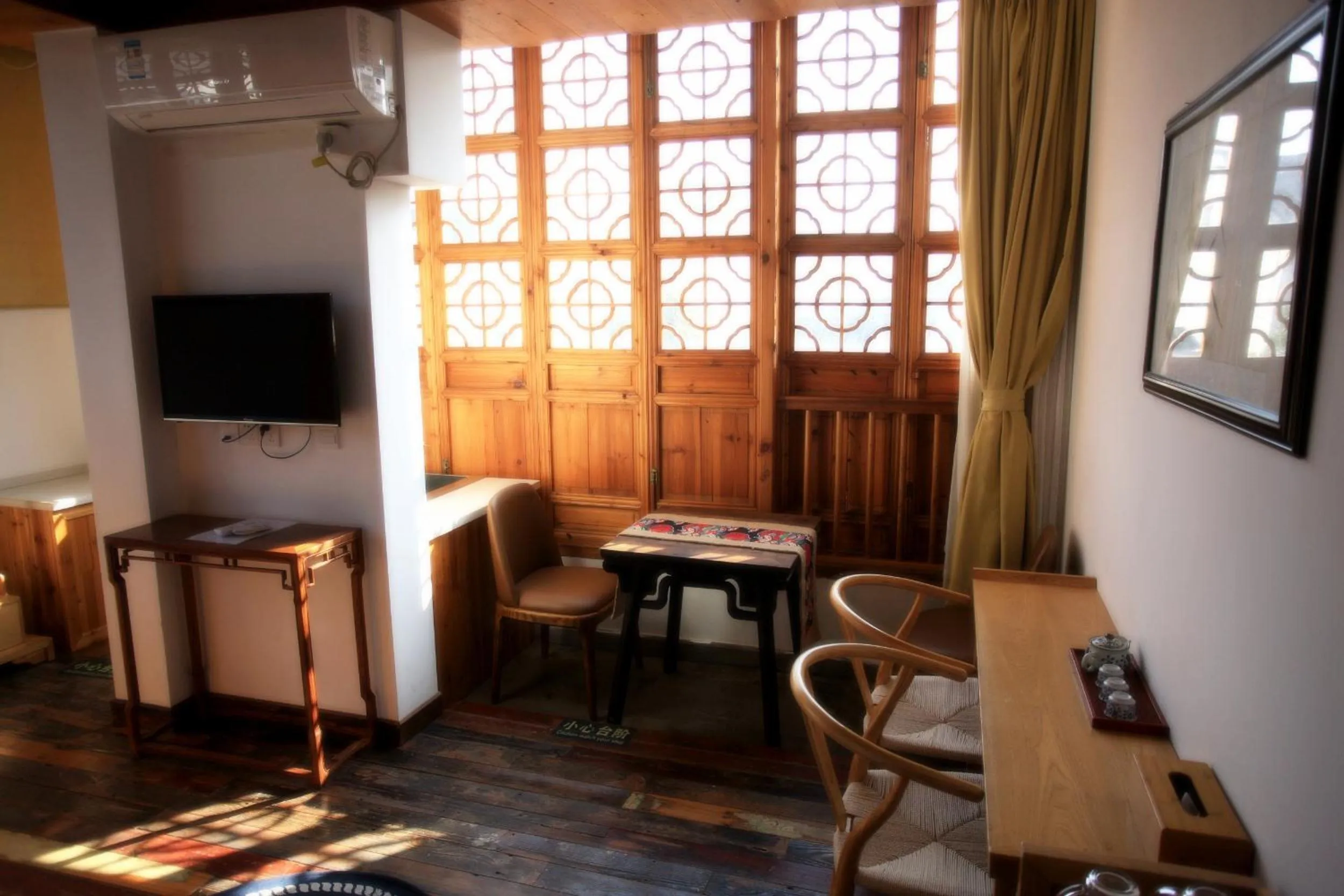 Seating area in Tongli Begonia Flowers Guesthouse