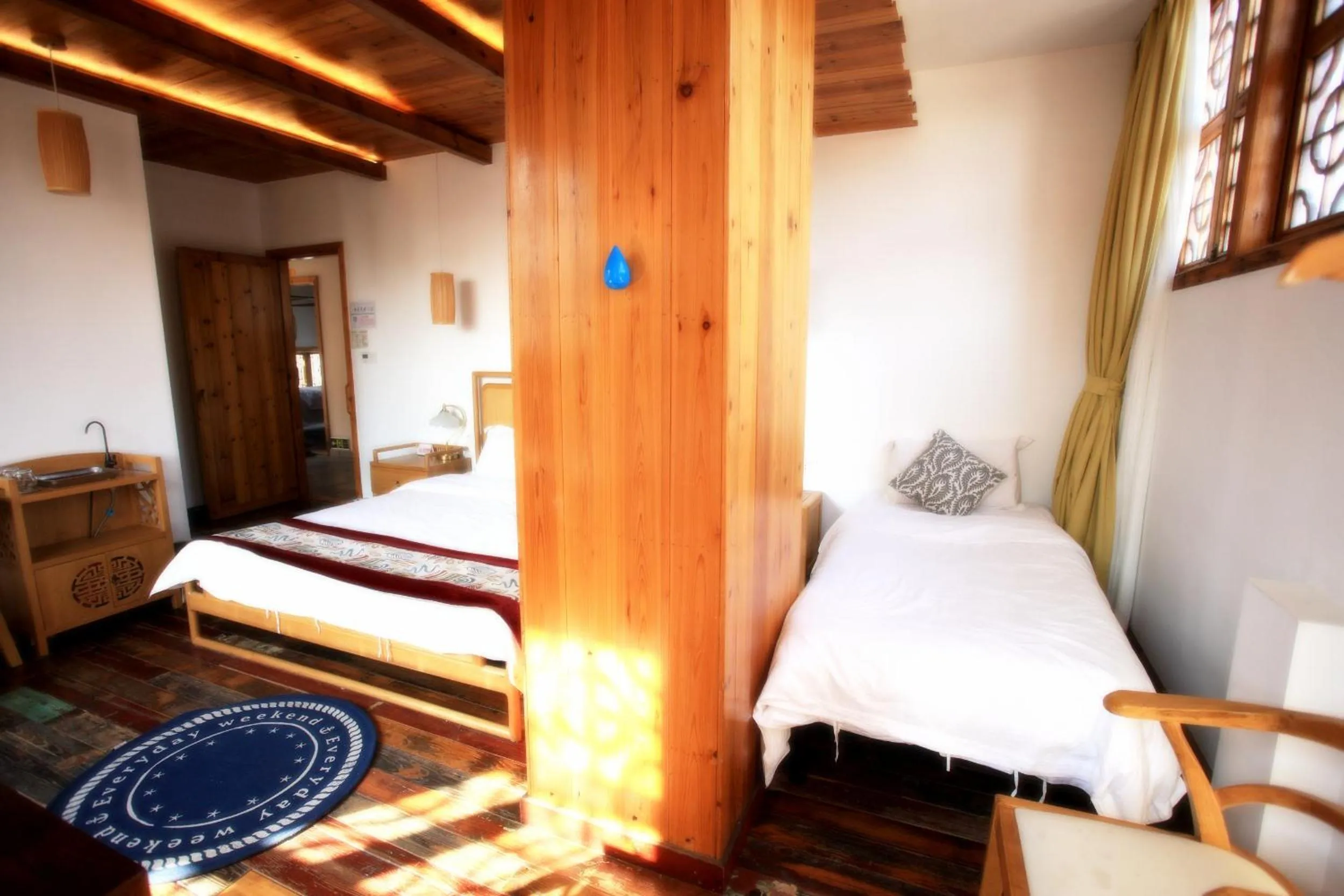 Photo of the whole room, Bed in Tongli Begonia Flowers Guesthouse