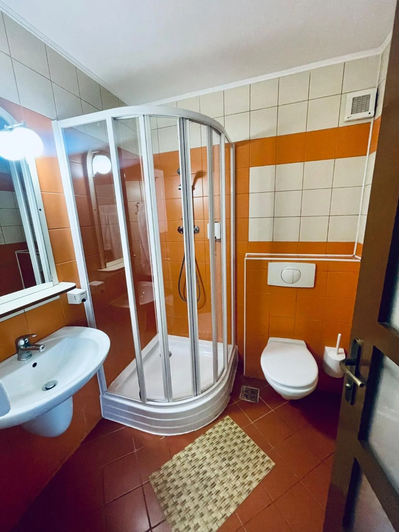 Bathroom in Pensiunea Luiza