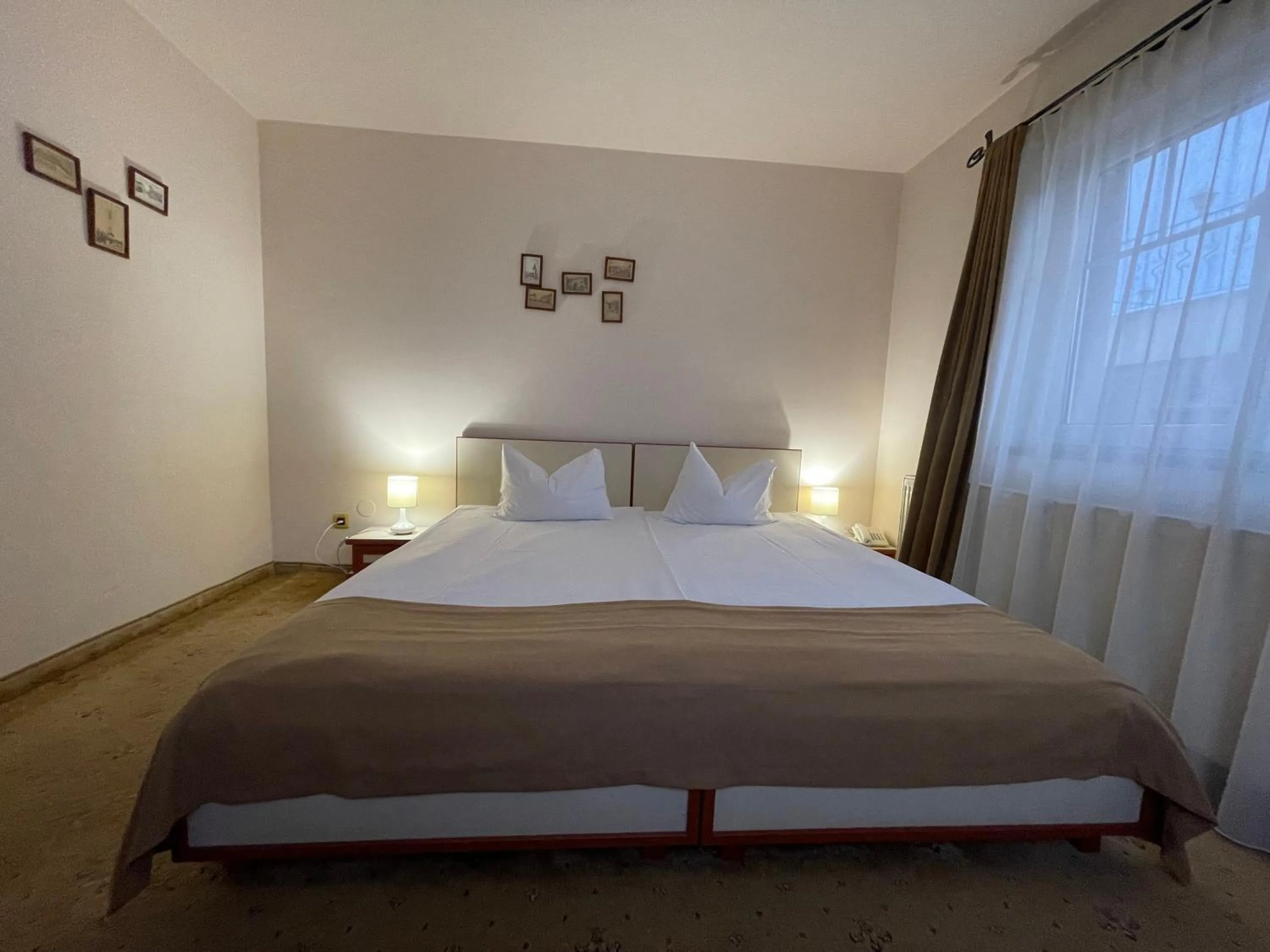 Bed in Pensiunea Luiza