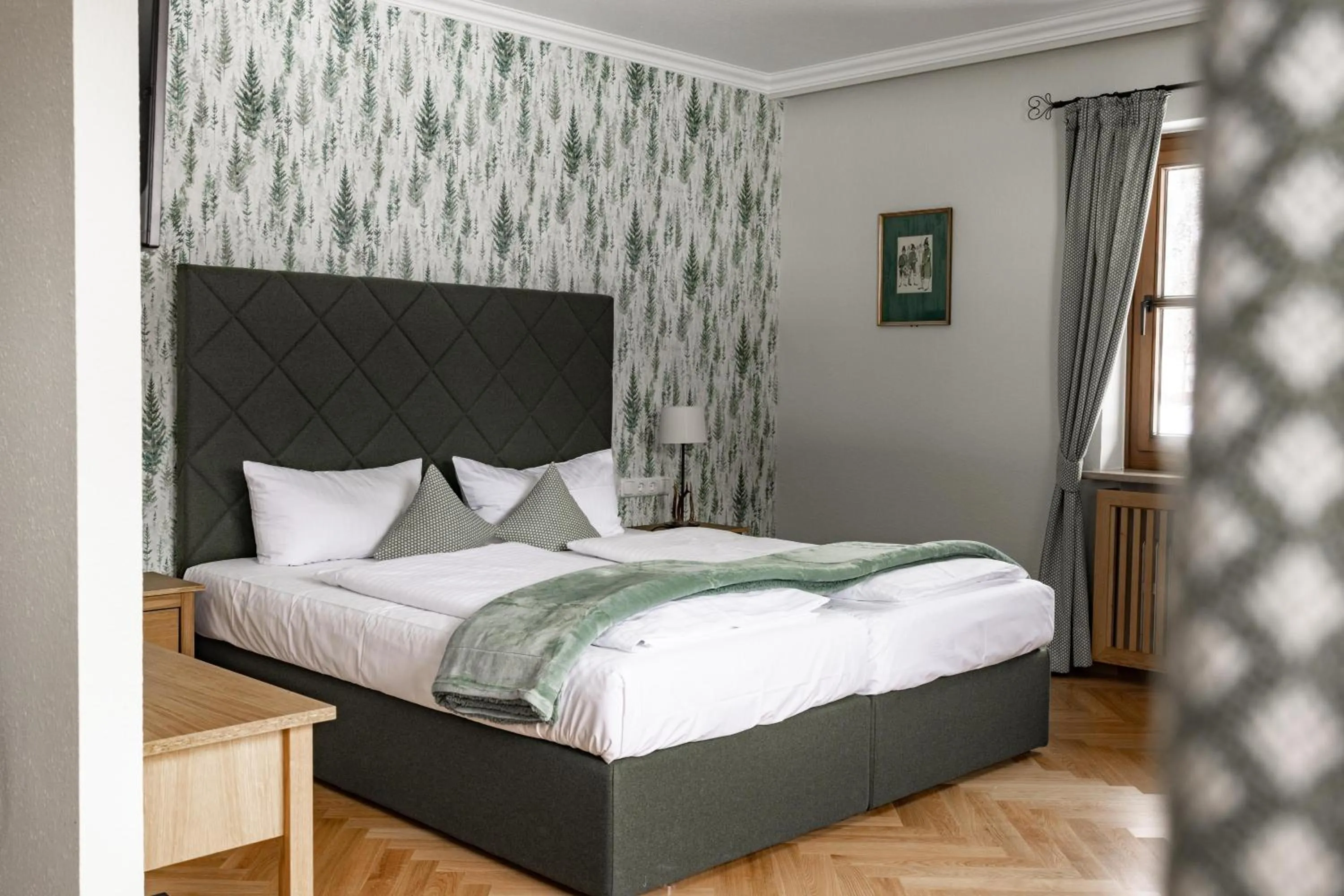 Bed in Hotel Bachmair Alpina