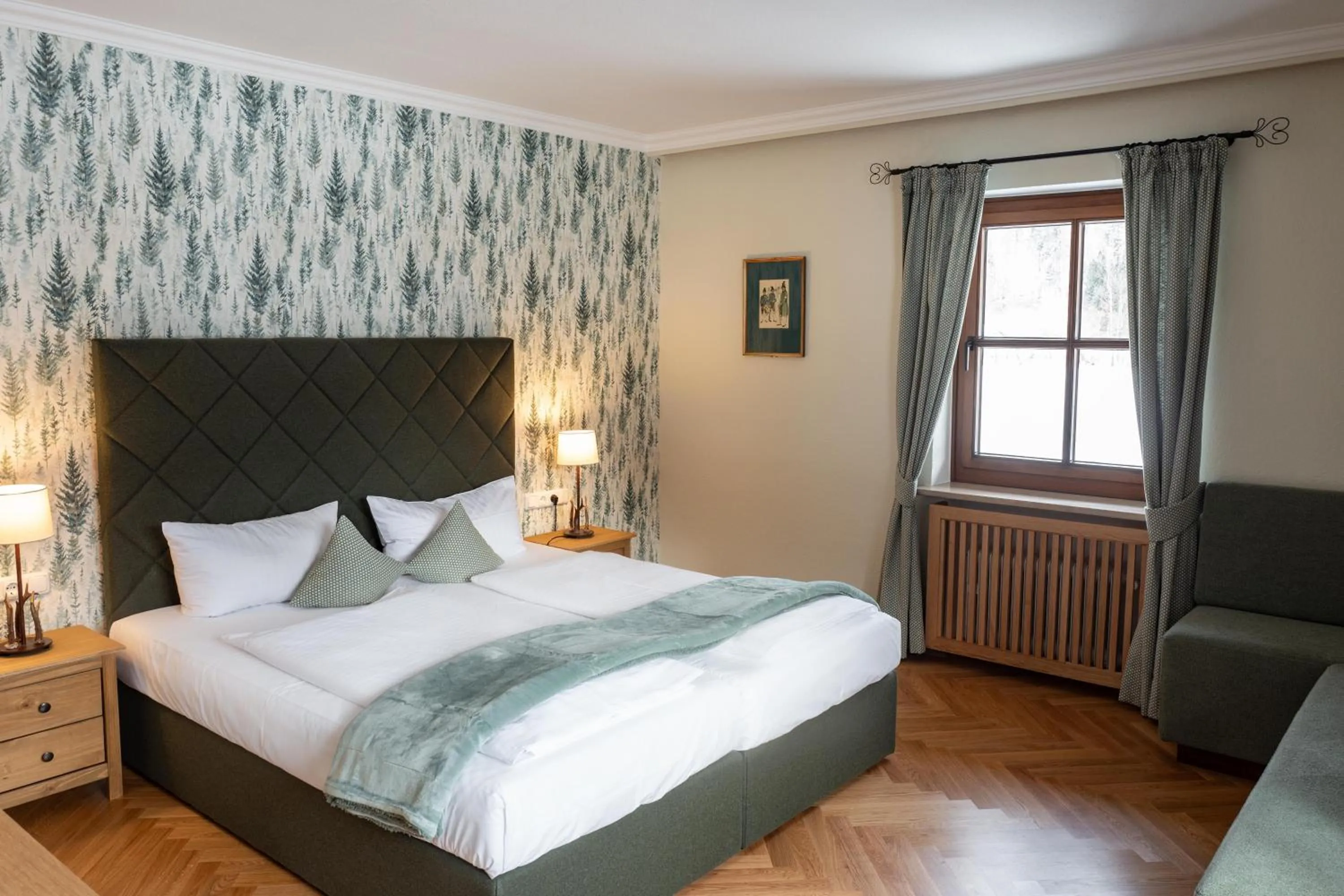 Bed in Hotel Bachmair Alpina