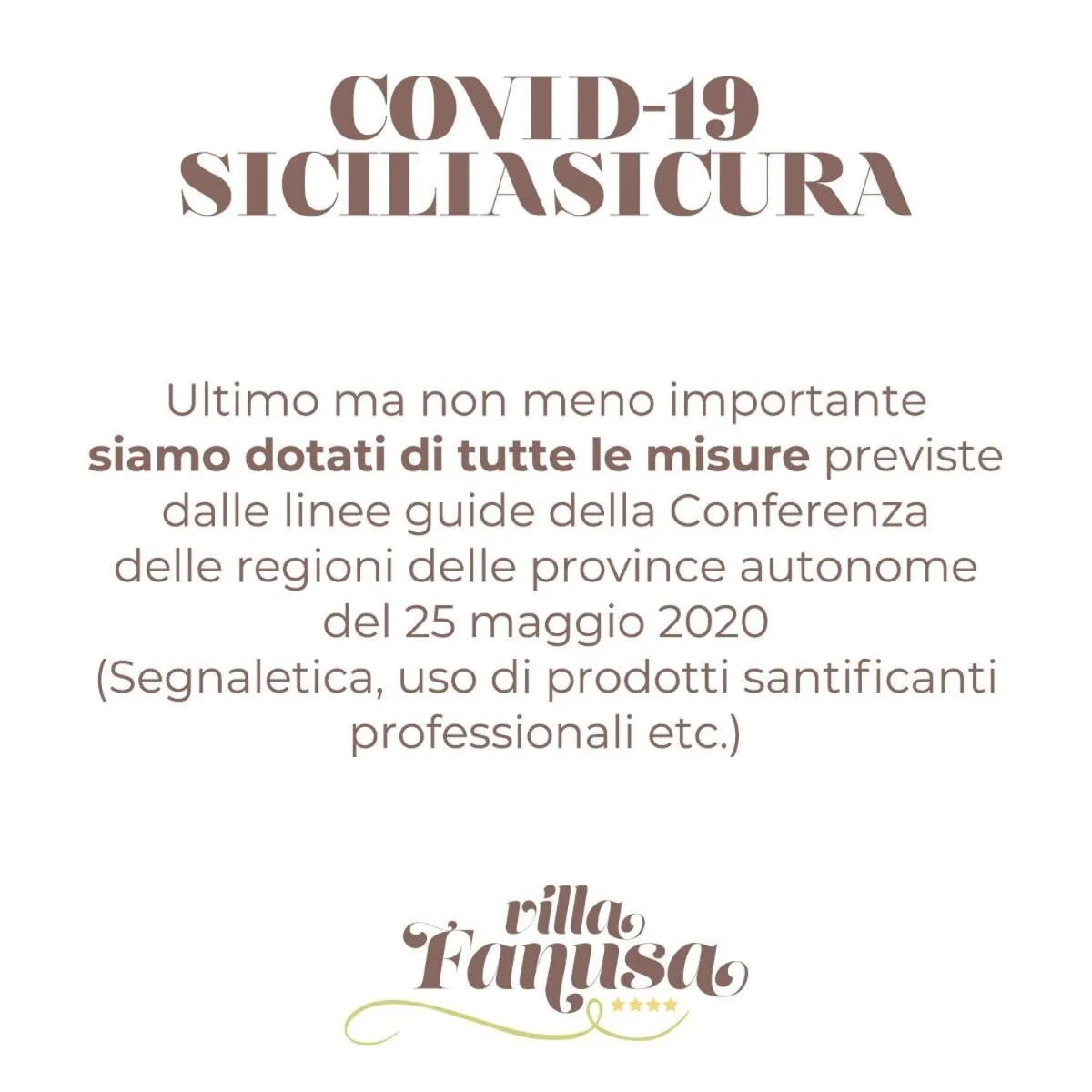 Logo/Certificate/Sign in Hotel Villa Fanusa