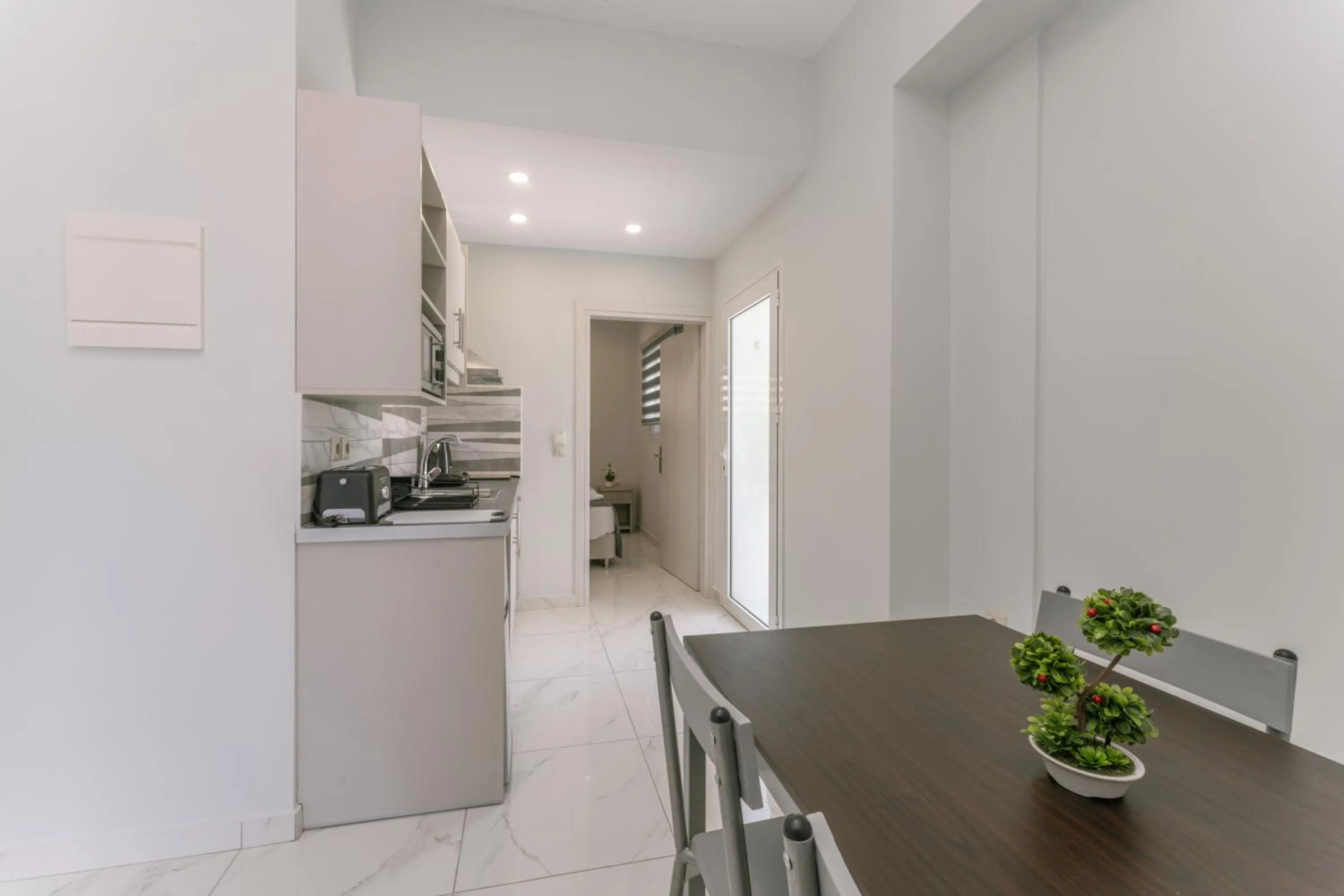 Kitchen or kitchenette in Callinica Hotel