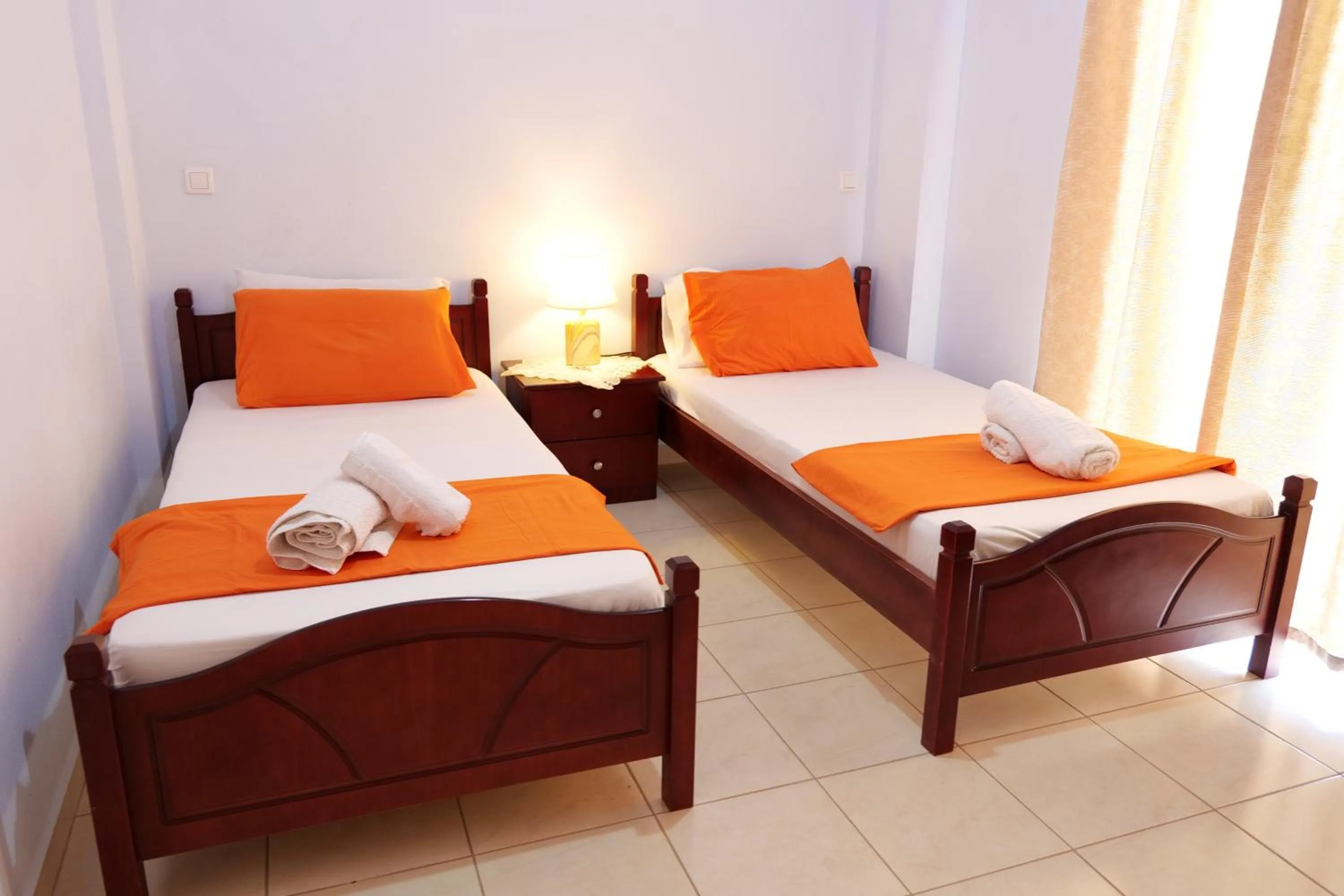 Bed in Miracle Apartments Saranda