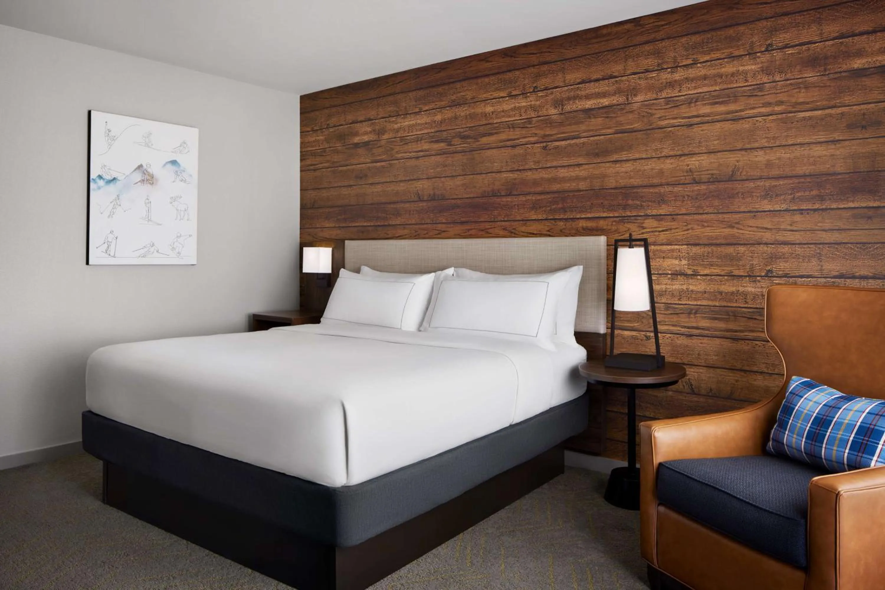 Bed in Killington Mountain Lodge, Tapestry Collection by Hilton