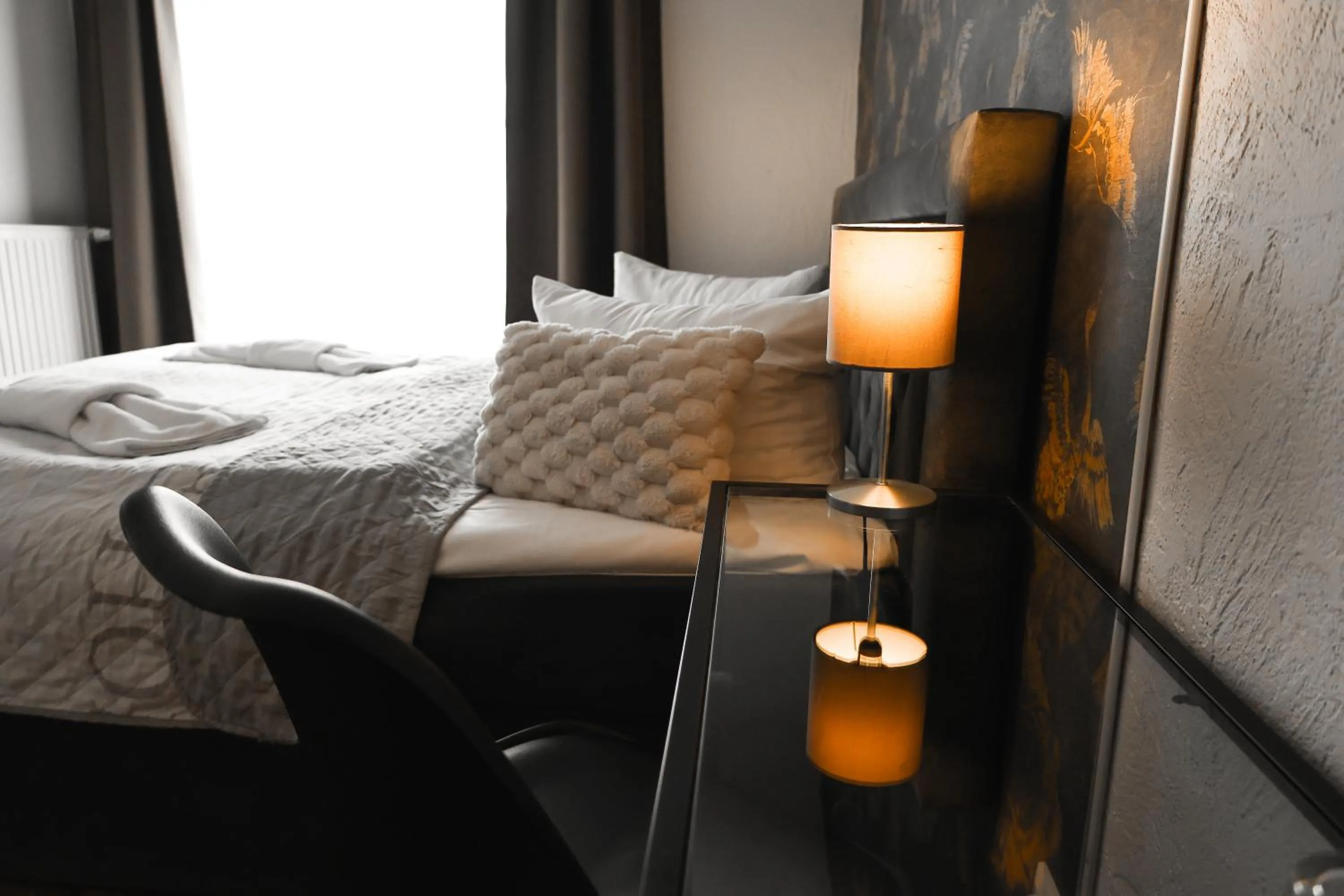 Bed in Strandhotel Vier Jahreszeiten Buckow