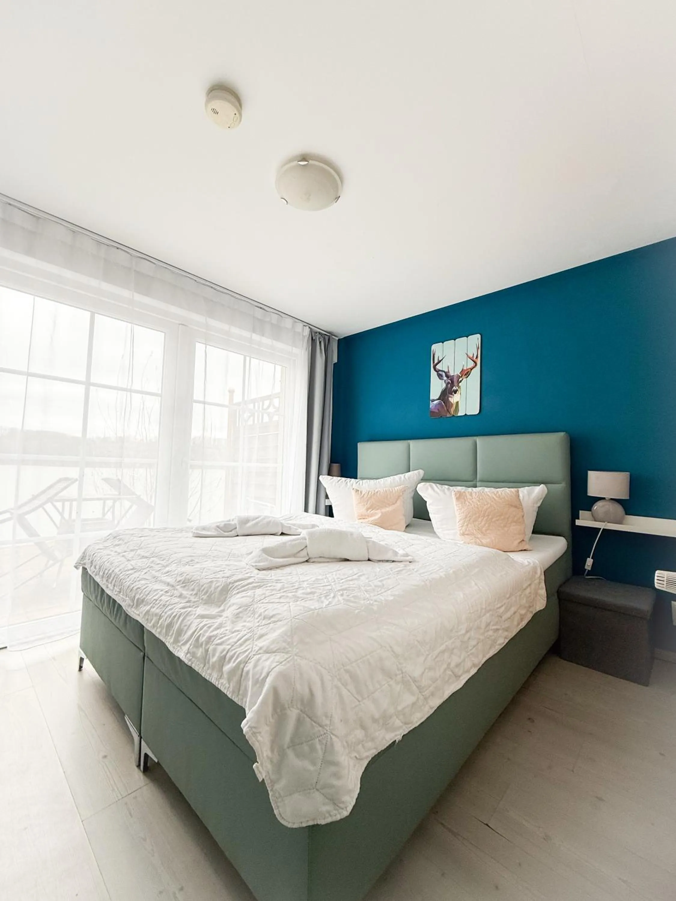 Bed in Strandhotel Vier Jahreszeiten Buckow