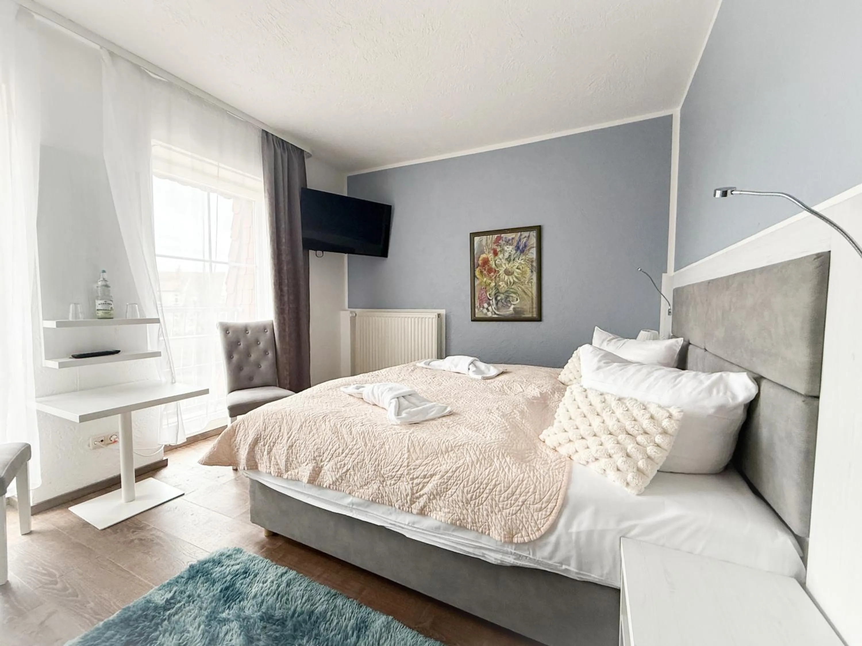 Bed in Strandhotel Vier Jahreszeiten Buckow