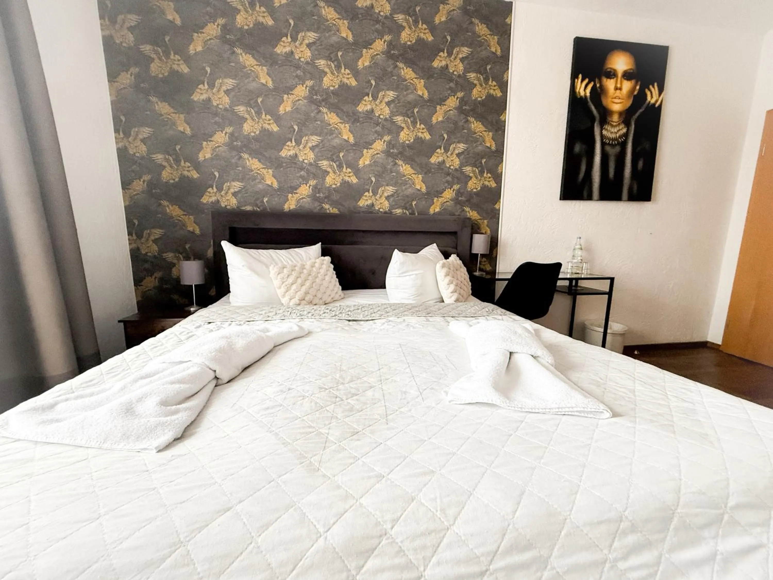 Bed in Strandhotel Vier Jahreszeiten Buckow