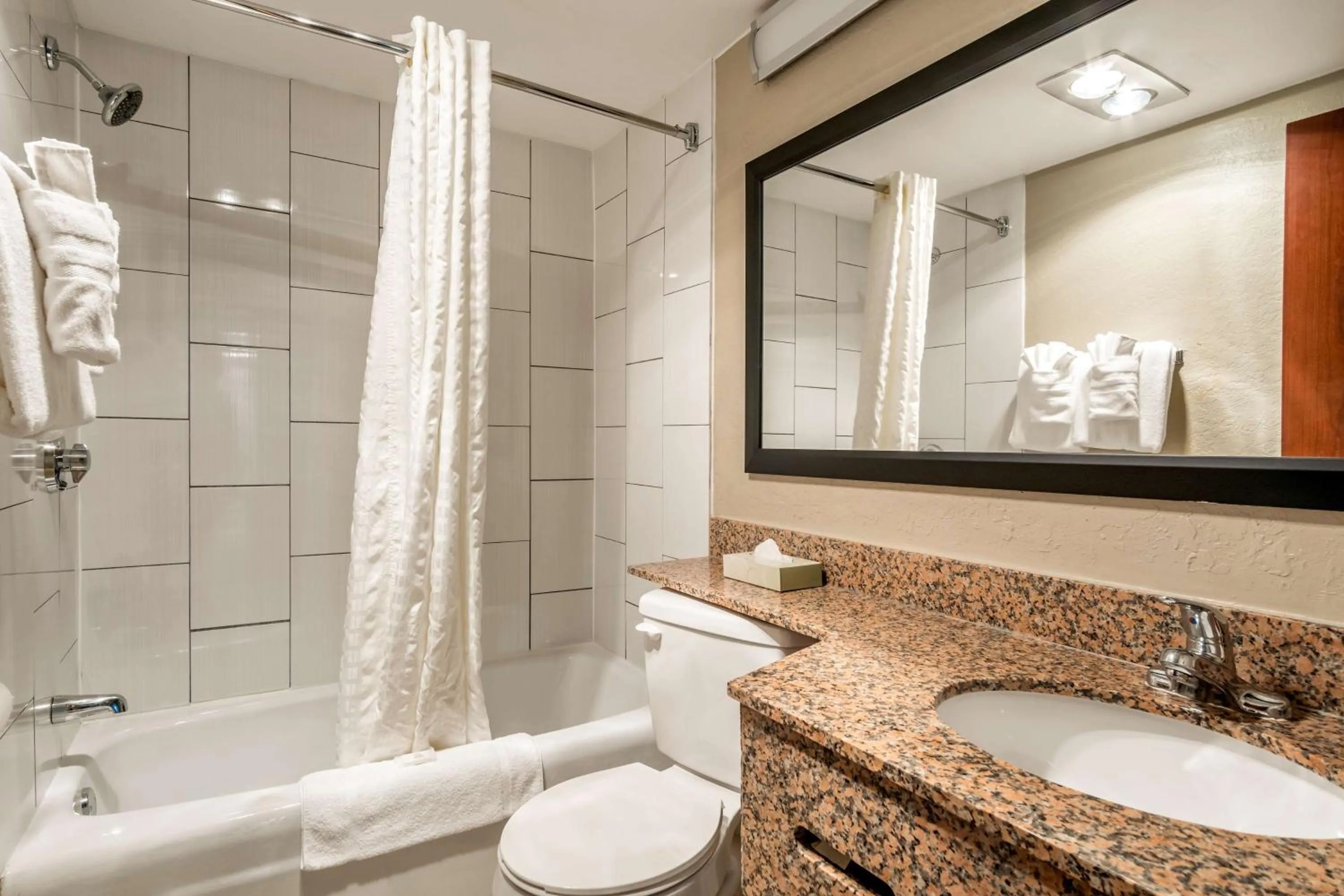 Bathroom in AmericInn by Wyndham Grand Rapids Airport North