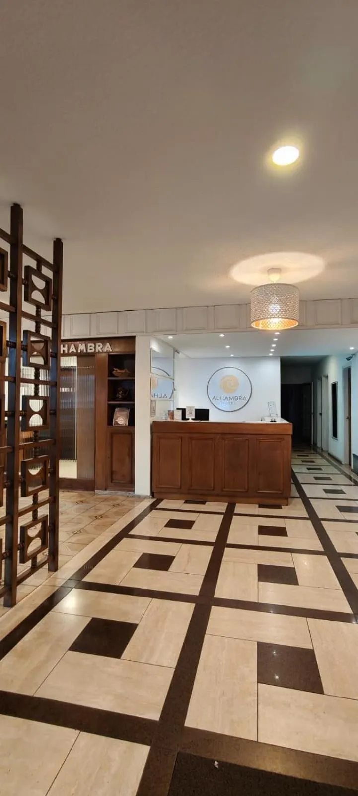 Lobby or reception in Hotel Alhambra