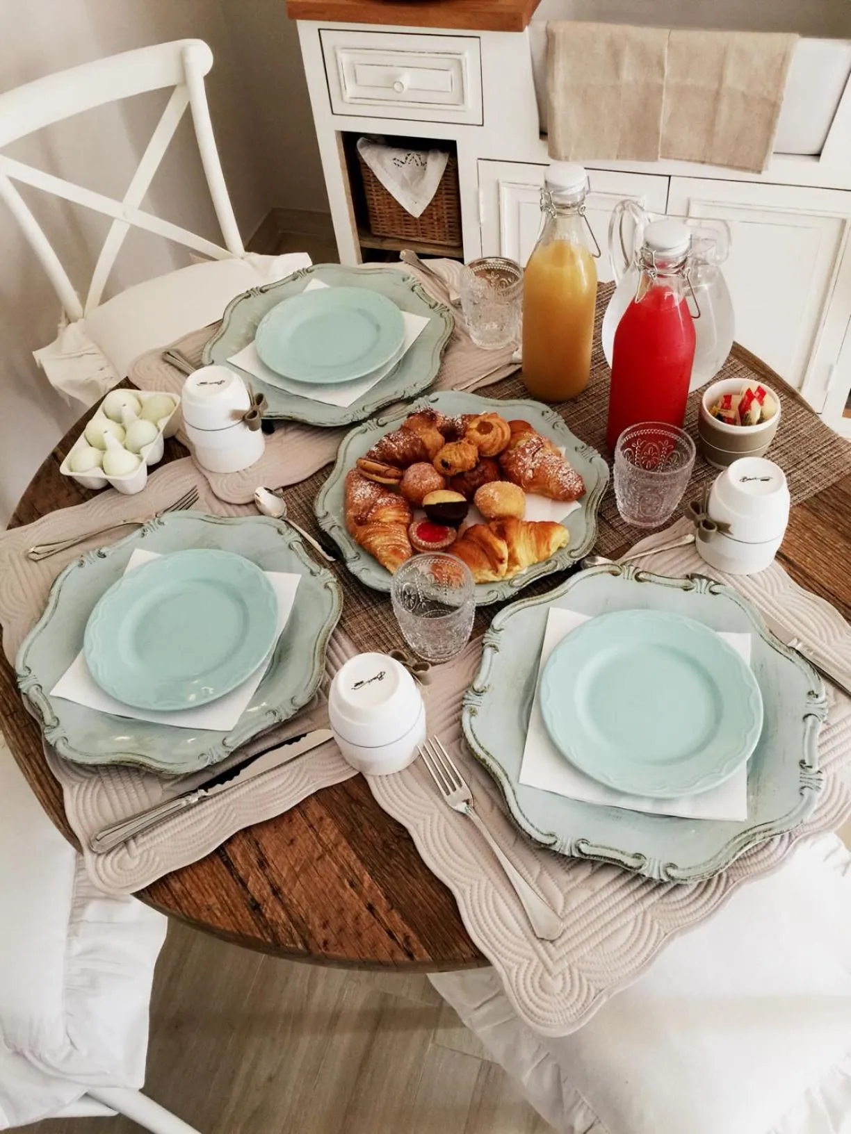 Italian breakfast in Le Saline Suites